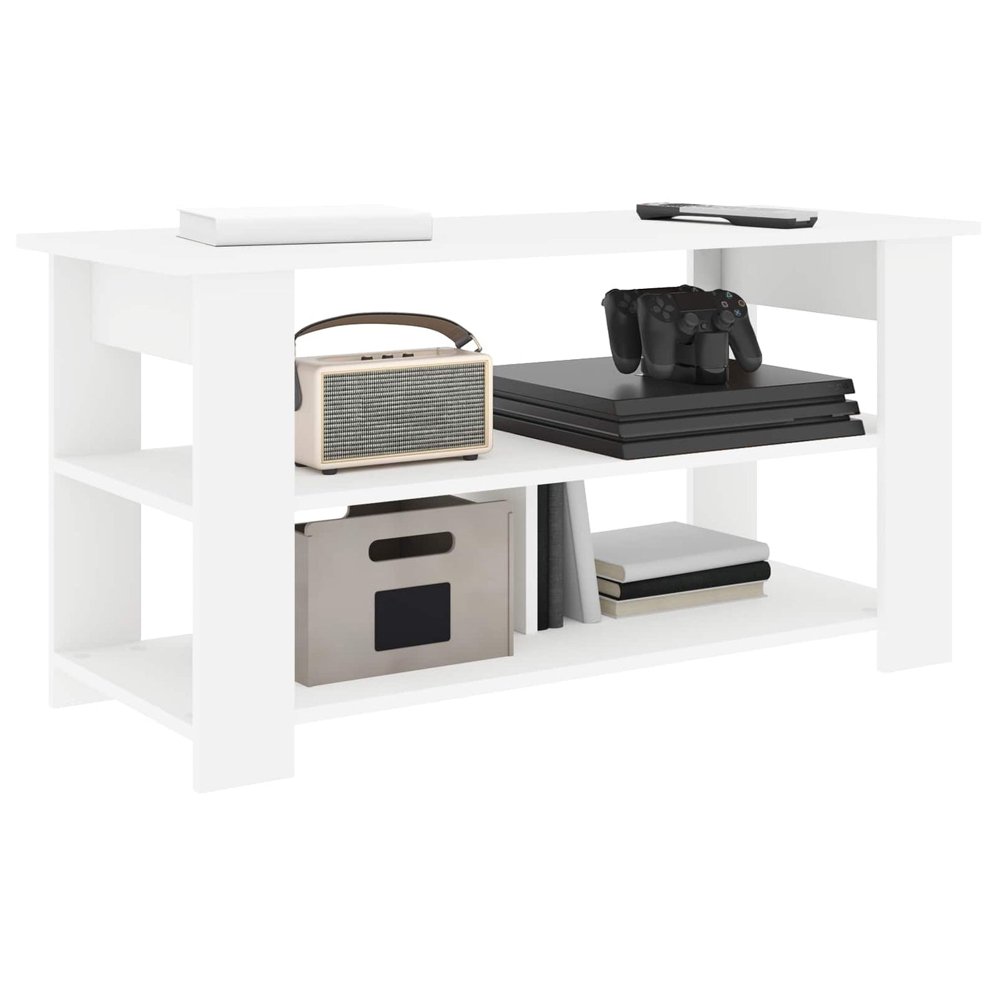 TV-standaard Wit 100 x 40 x 50 cm is nu te koop bij PeponiXL, paradijselijk wonen!