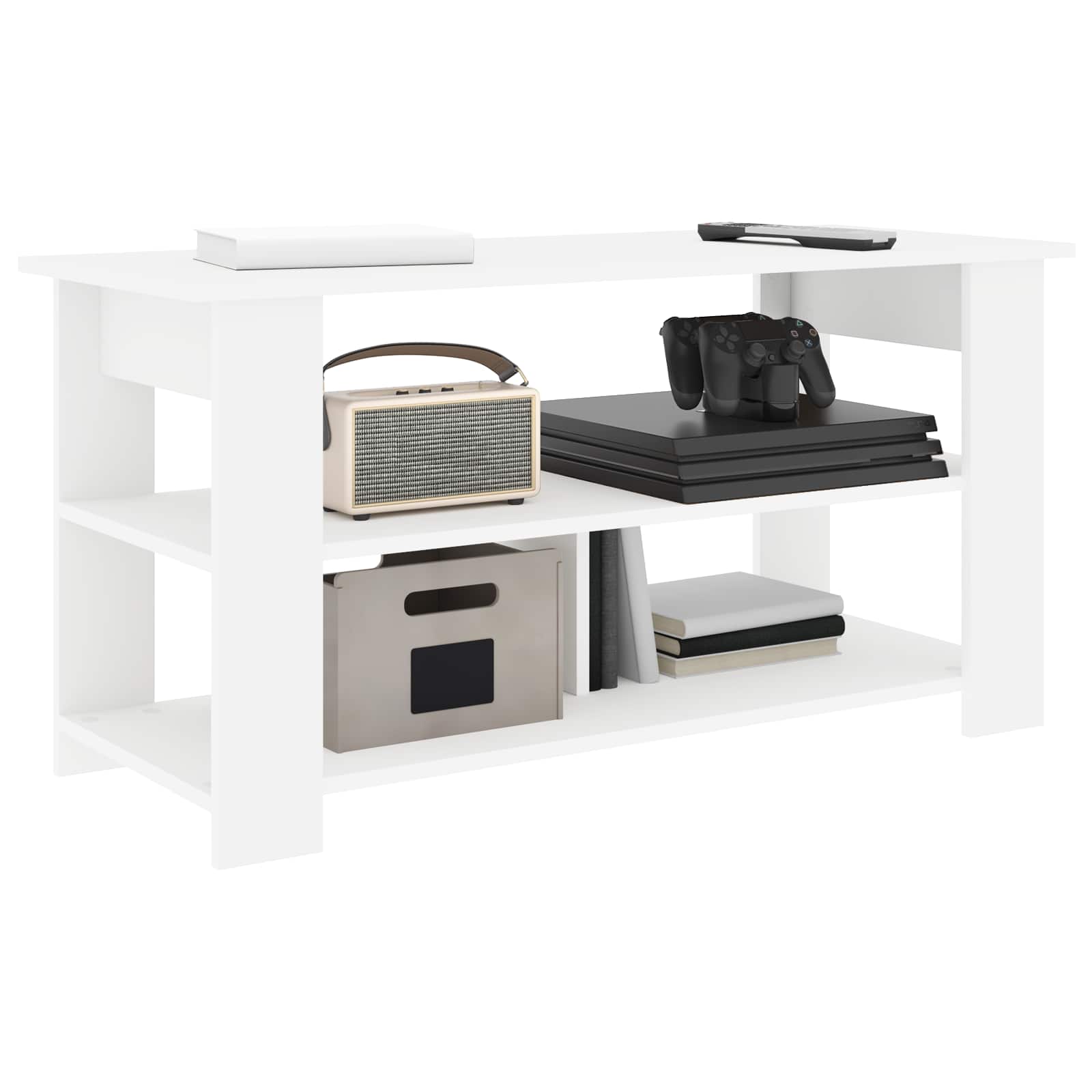 TV-standaard Wit 100 x 40 x 50 cm is nu te koop bij PeponiXL, paradijselijk wonen!