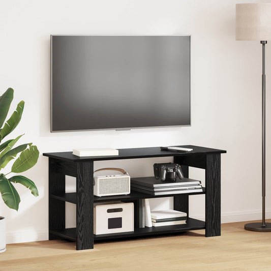 TV-standaard Zwart Eiken 100 x 40 x 50 cm is nu te koop bij PeponiXL, paradijselijk wonen!