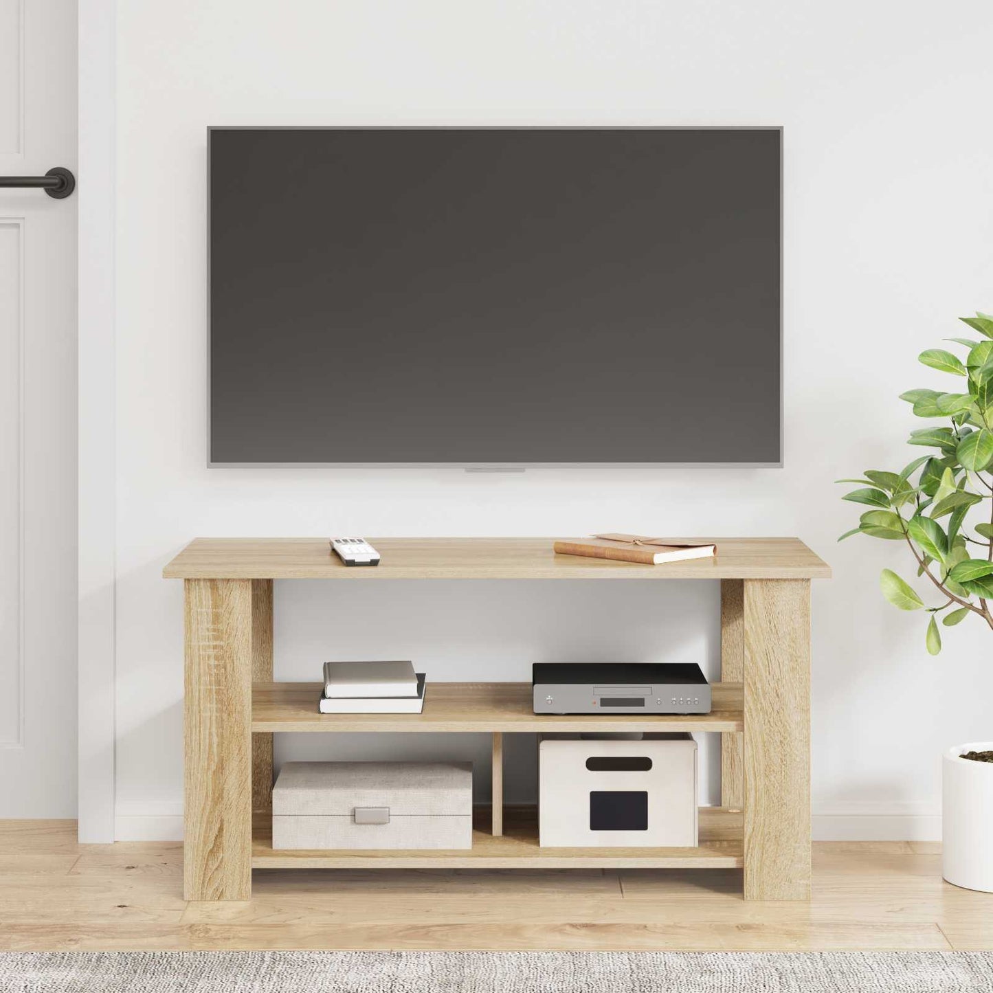 TV-standaard Sonoma Eiken 100 x 40 x 50 cm is nu te koop bij PeponiXL, paradijselijk wonen!