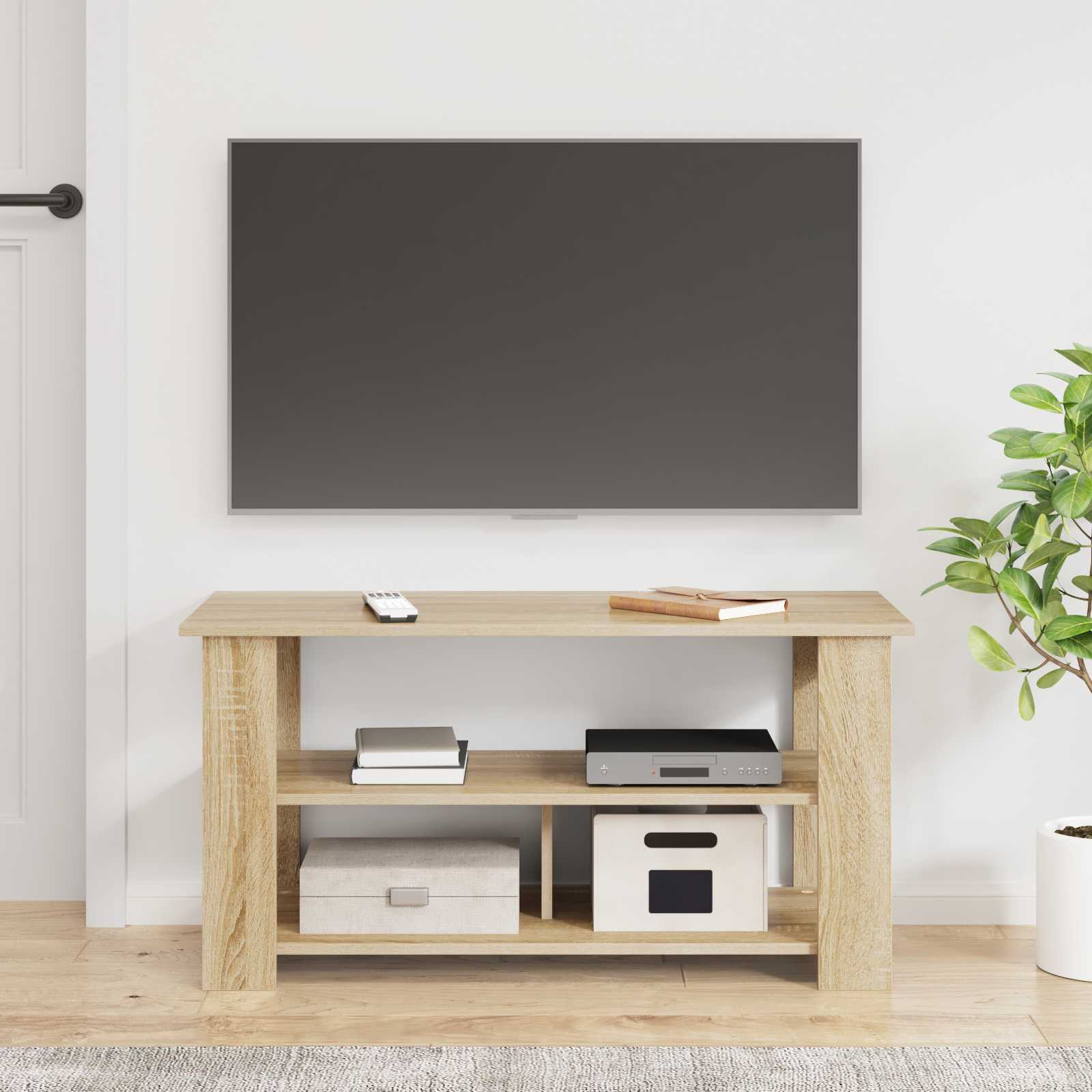 TV-standaard Sonoma Eiken 100 x 40 x 50 cm is nu te koop bij PeponiXL, paradijselijk wonen!