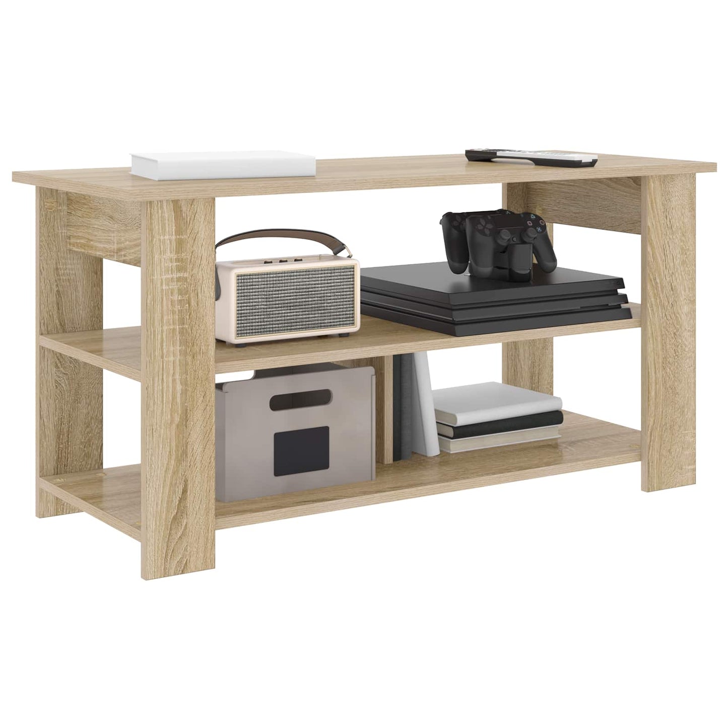 TV-standaard Sonoma Eiken 100 x 40 x 50 cm is nu te koop bij PeponiXL, paradijselijk wonen!