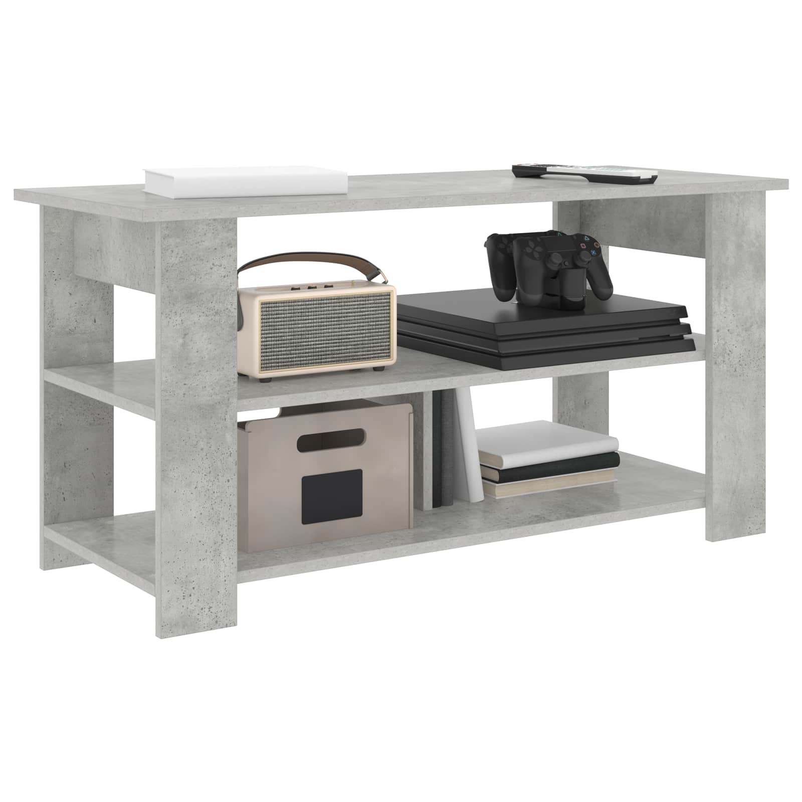 TV-standaard Beton Grijs 100 x 40 x 50 cm is nu te koop bij PeponiXL, paradijselijk wonen!