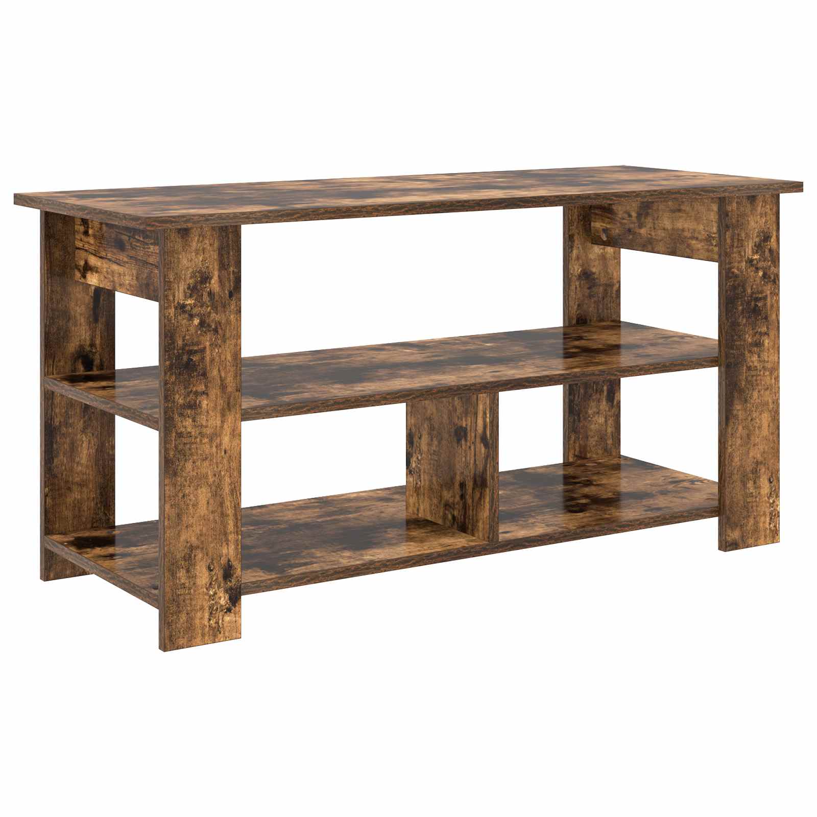 TV-standaard Gerookt eiken 100 x 40 x 50 cm is nu te koop bij PeponiXL, paradijselijk wonen!