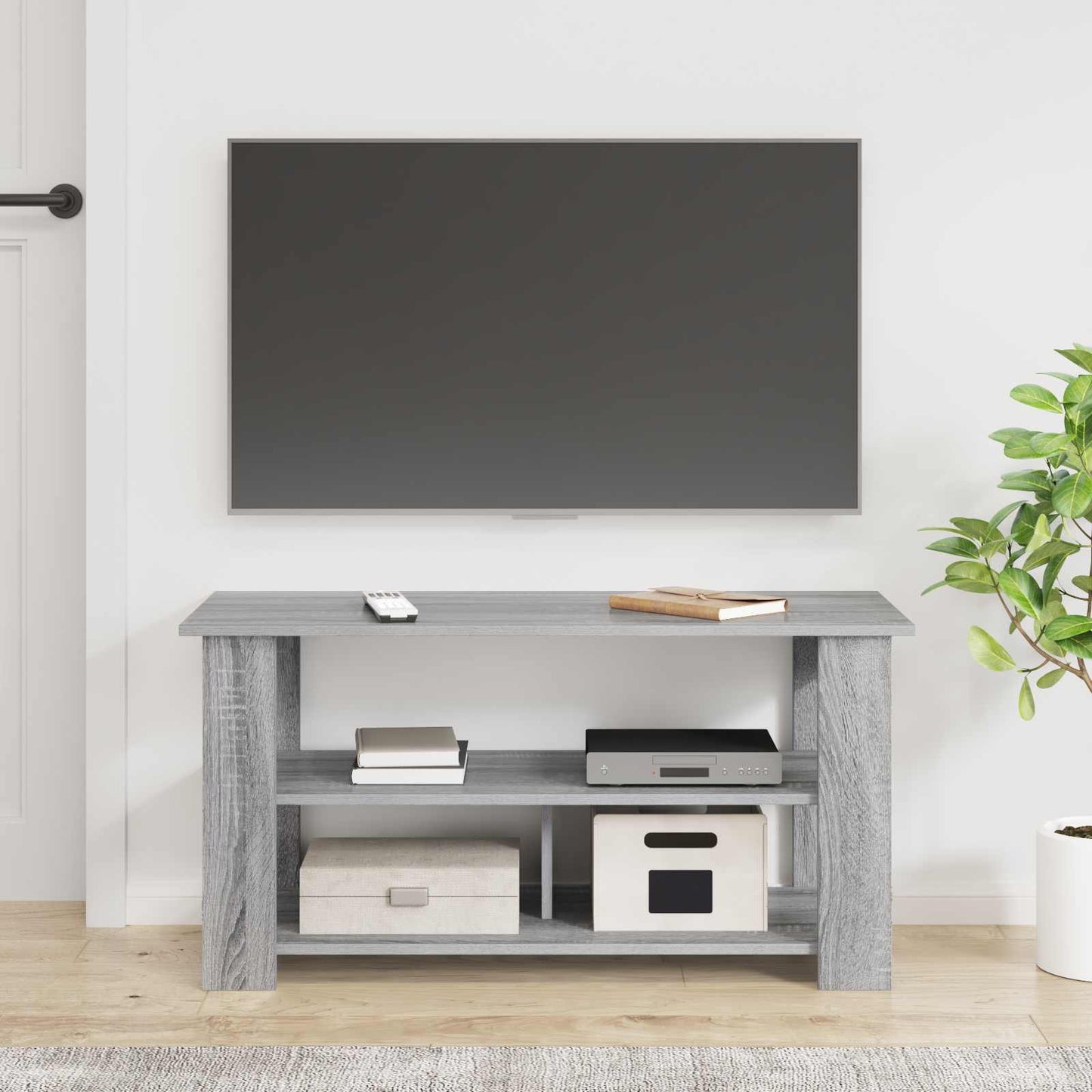TV-standaard Grijs Sonoma 100 x 40 x 50 cm is nu te koop bij PeponiXL, paradijselijk wonen!