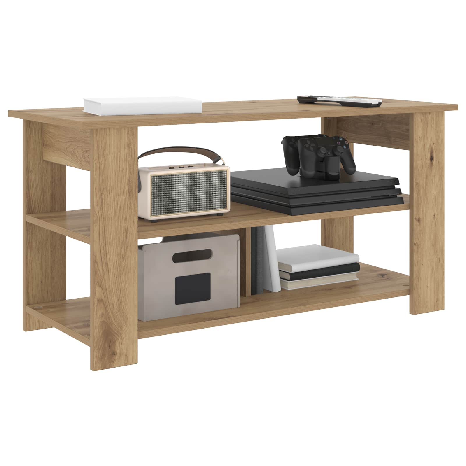 TV-standaard Artisan Eiken 100 x 40 x 50 cm is nu te koop bij PeponiXL, paradijselijk wonen!