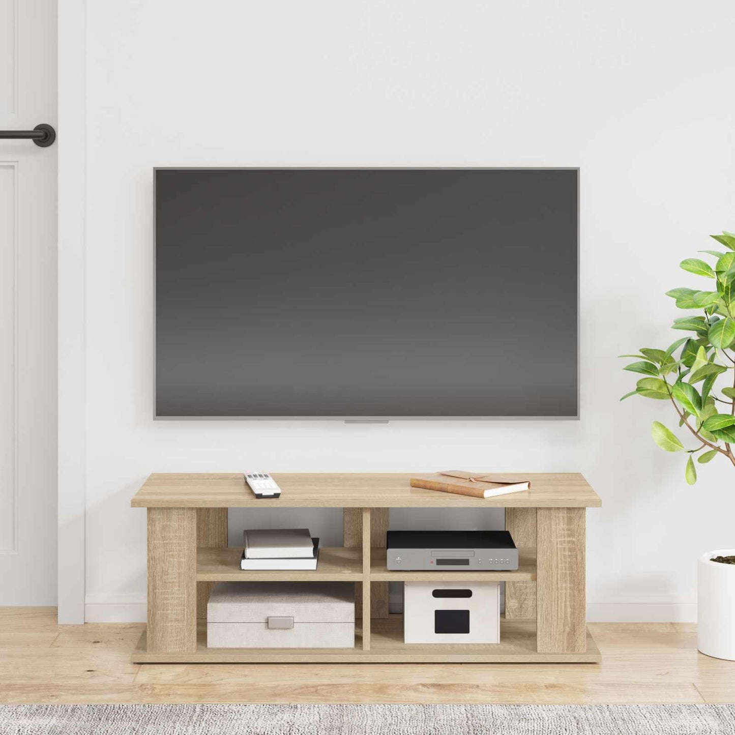 TV-standaard Sonoma Eiken 96 x 35 x 33,5 cm is nu te koop bij PeponiXL, paradijselijk wonen!