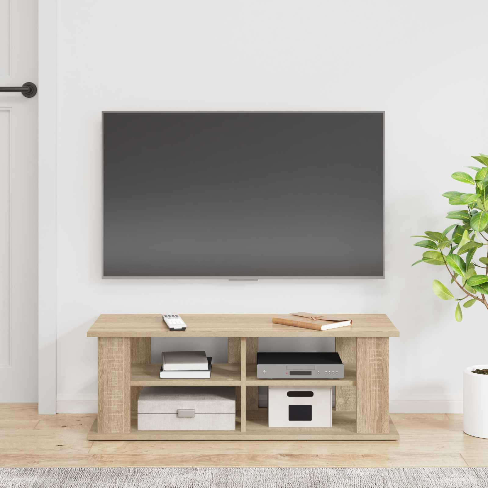 TV-standaard Sonoma Eiken 96 x 35 x 33,5 cm is nu te koop bij PeponiXL, paradijselijk wonen!