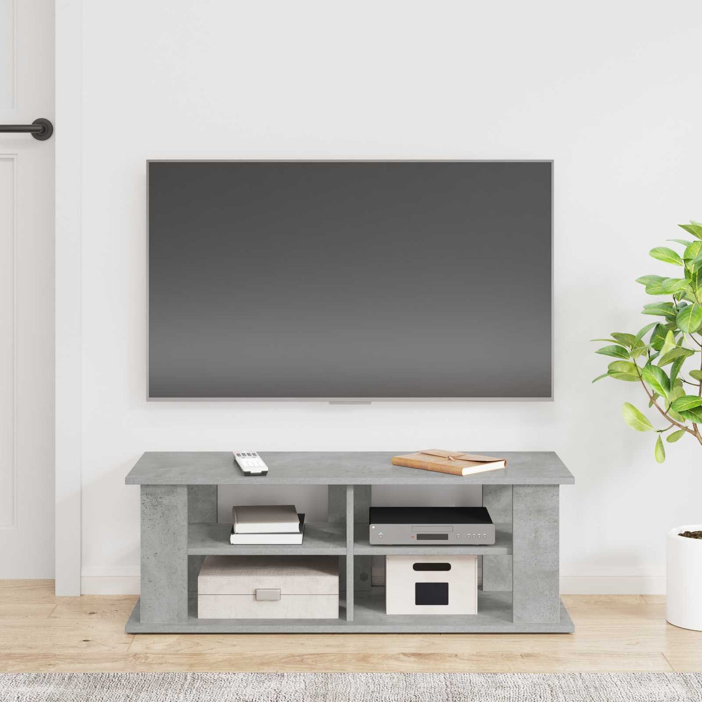 TV-standaard Beton Grijs 96 x 35 x 33,5 cm is nu te koop bij PeponiXL, paradijselijk wonen!