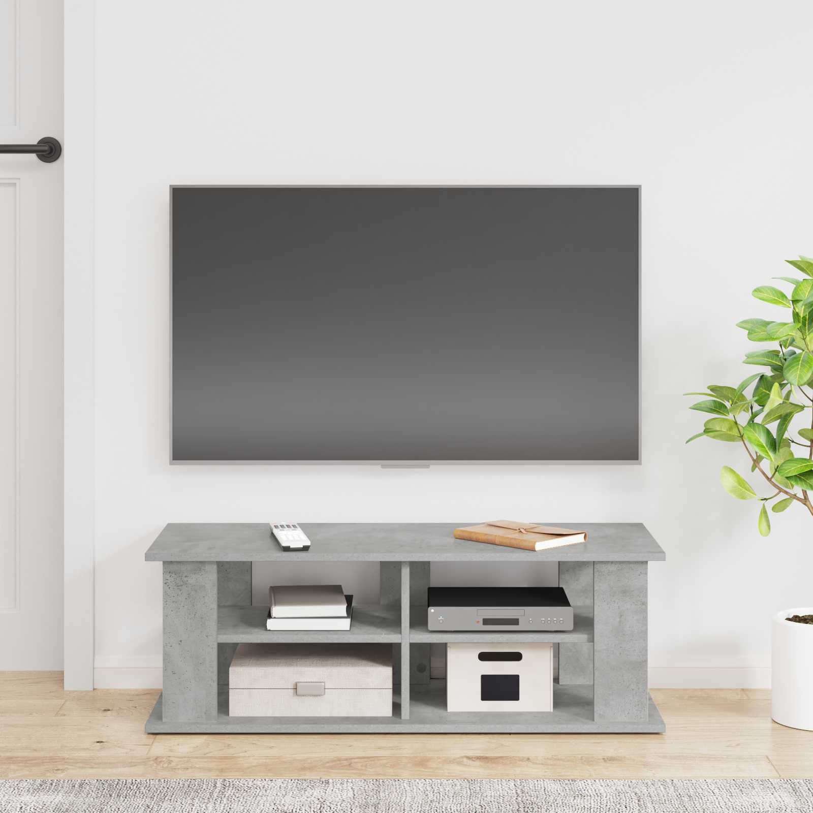 TV-standaard Beton Grijs 96 x 35 x 33,5 cm is nu te koop bij PeponiXL, paradijselijk wonen!
