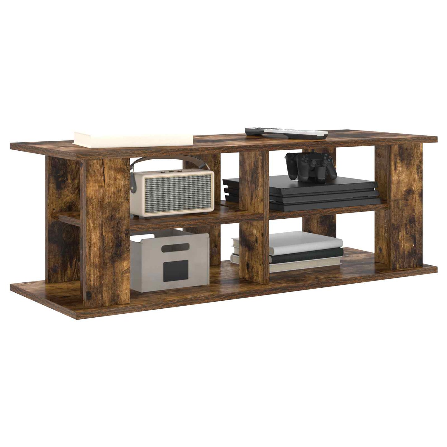 TV-standaard Gerookt eiken 96 x 35 x 33,5 cm is nu te koop bij PeponiXL, paradijselijk wonen!