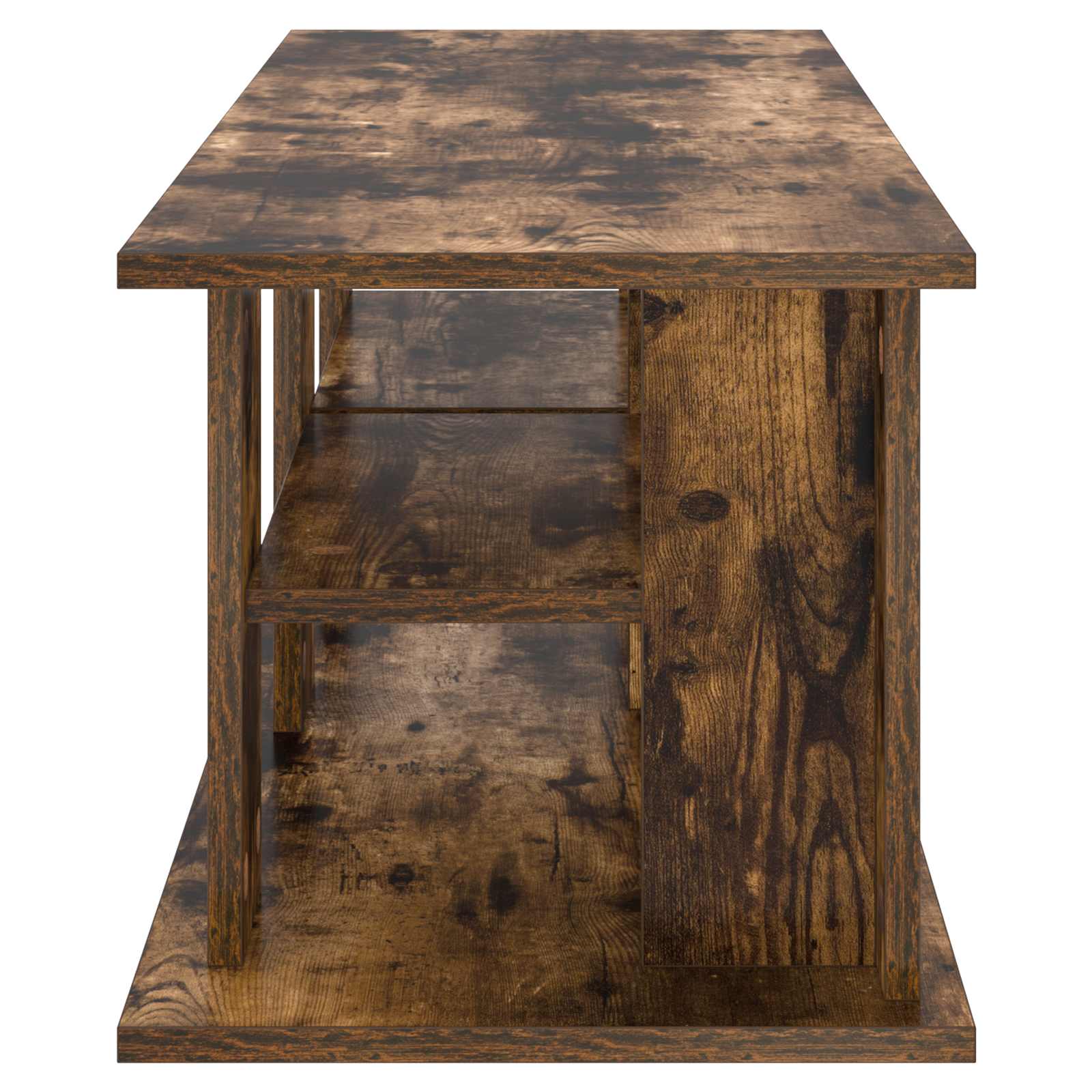 TV-standaard Gerookt eiken 96 x 35 x 33,5 cm is nu te koop bij PeponiXL, paradijselijk wonen!