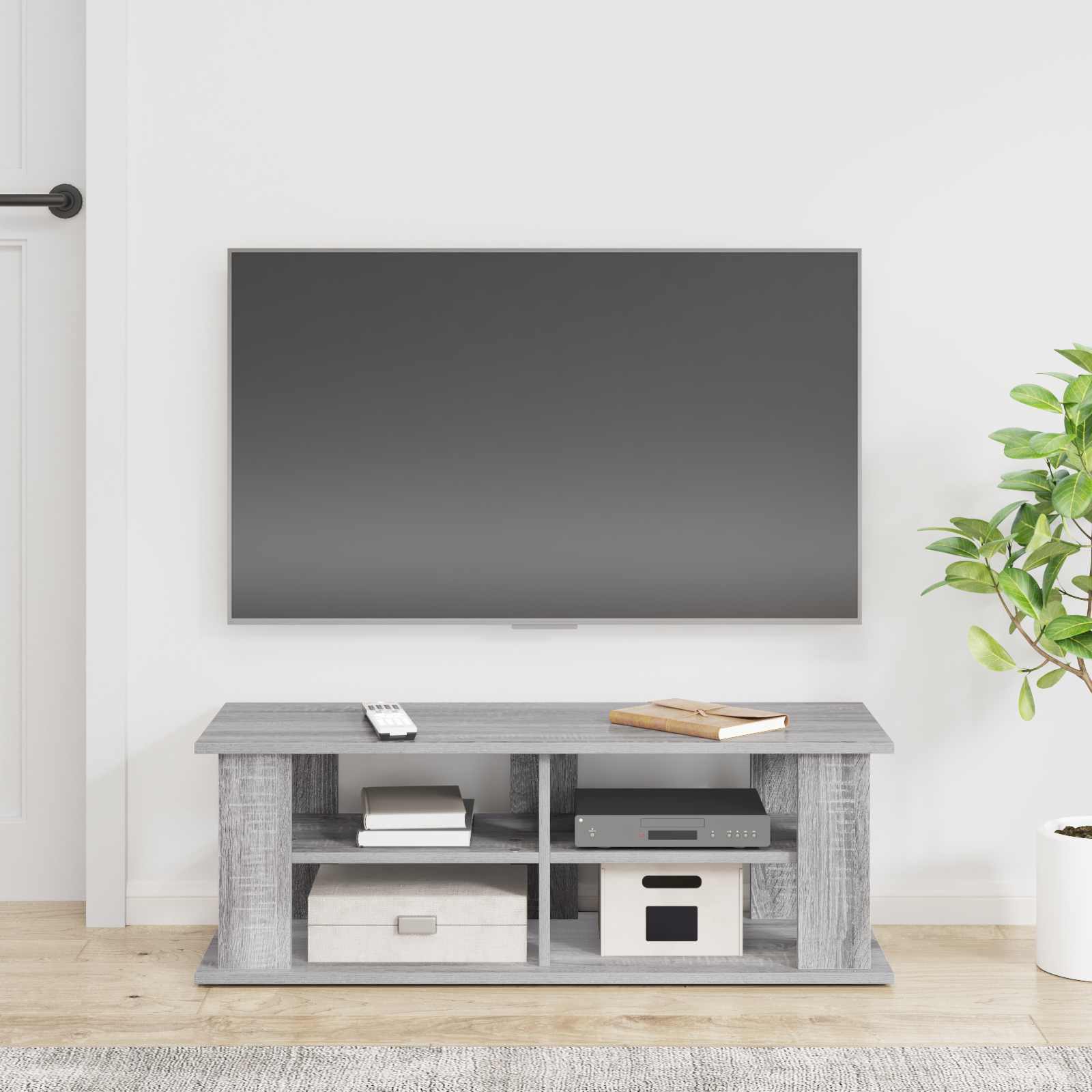 TV-standaard Grijs Sonoma 96 x 35 x 33,5 cm is nu te koop bij PeponiXL, paradijselijk wonen!