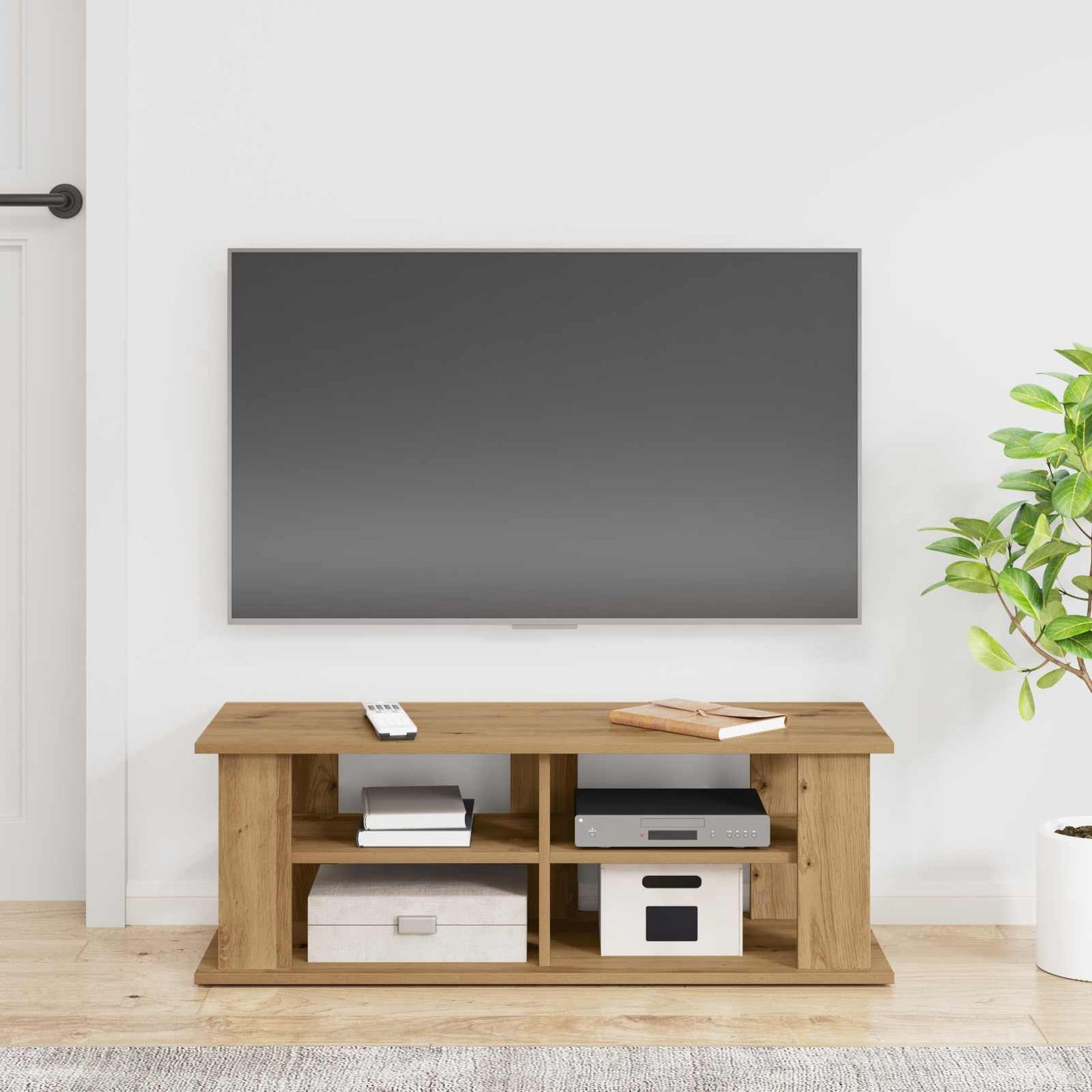TV-standaard Artisan Eiken 96 x 35 x 33,5 cm is nu te koop bij PeponiXL, paradijselijk wonen!
