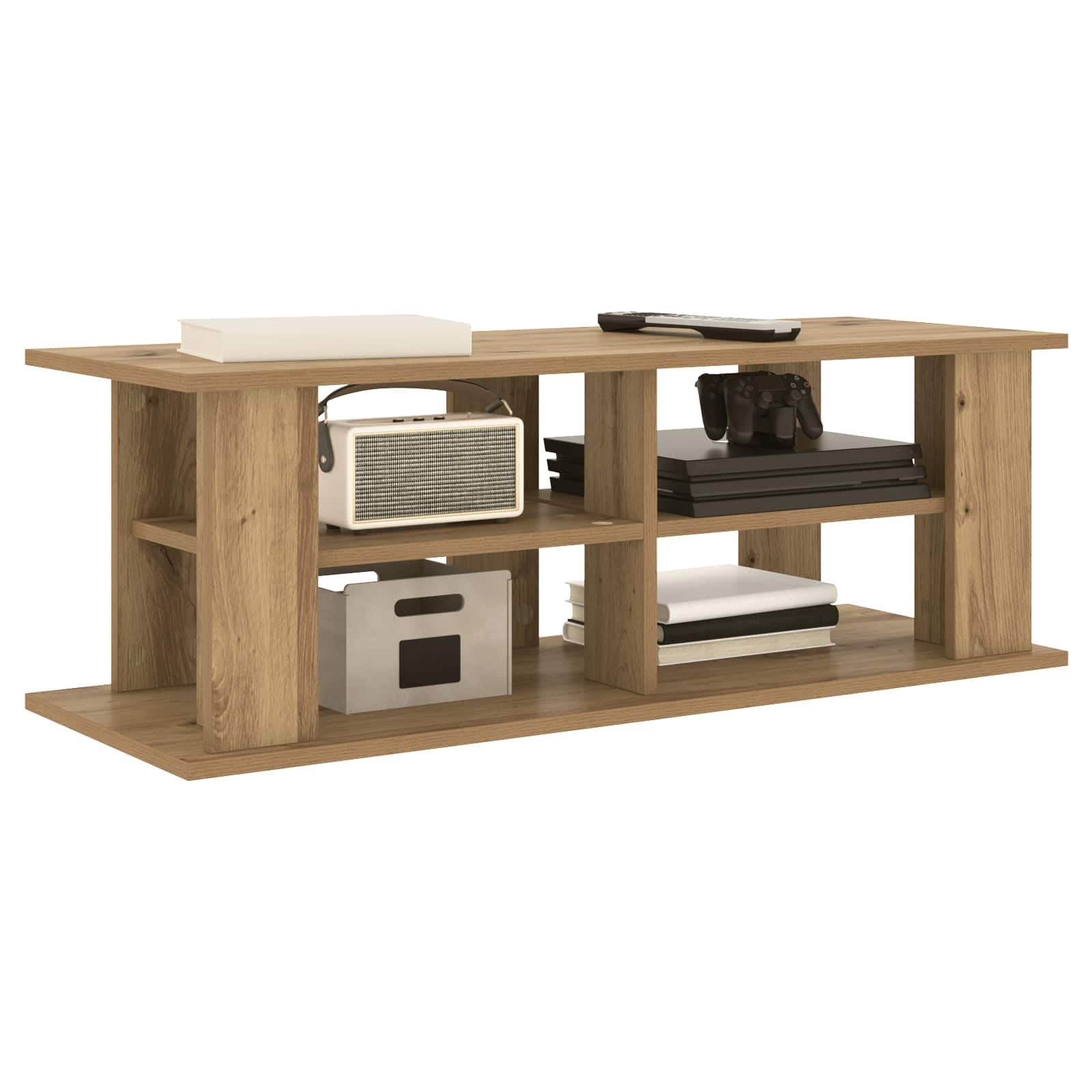 TV-standaard Artisan Eiken 96 x 35 x 33,5 cm is nu te koop bij PeponiXL, paradijselijk wonen!