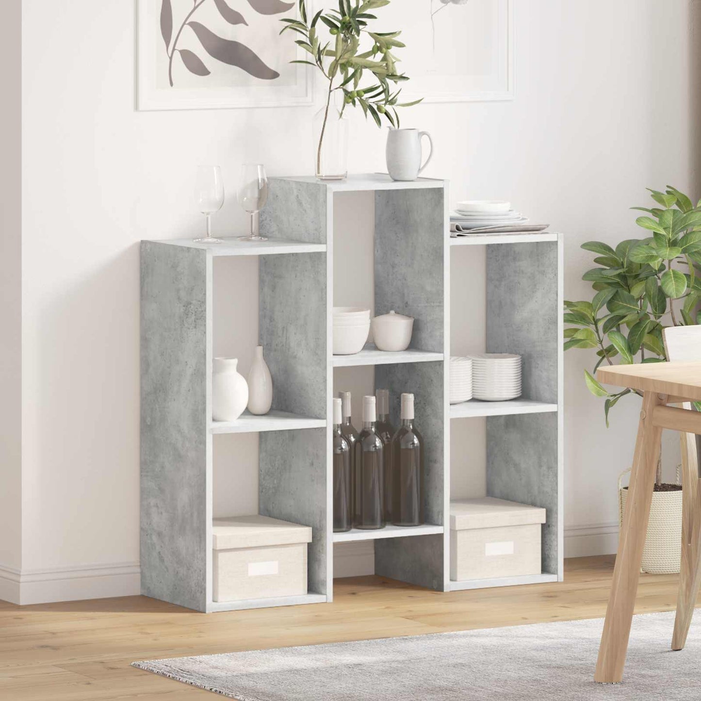 Dressoir Beton Grijs 90 x 30 x 90 cm is nu te koop bij PeponiXL, paradijselijk wonen!