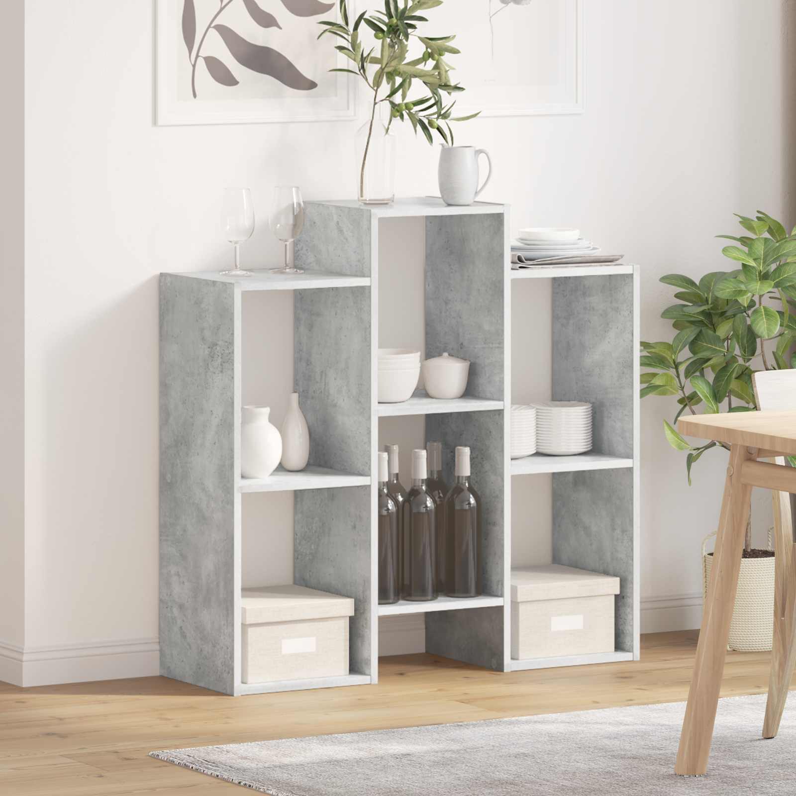 Dressoir Beton Grijs 90 x 30 x 90 cm is nu te koop bij PeponiXL, paradijselijk wonen!