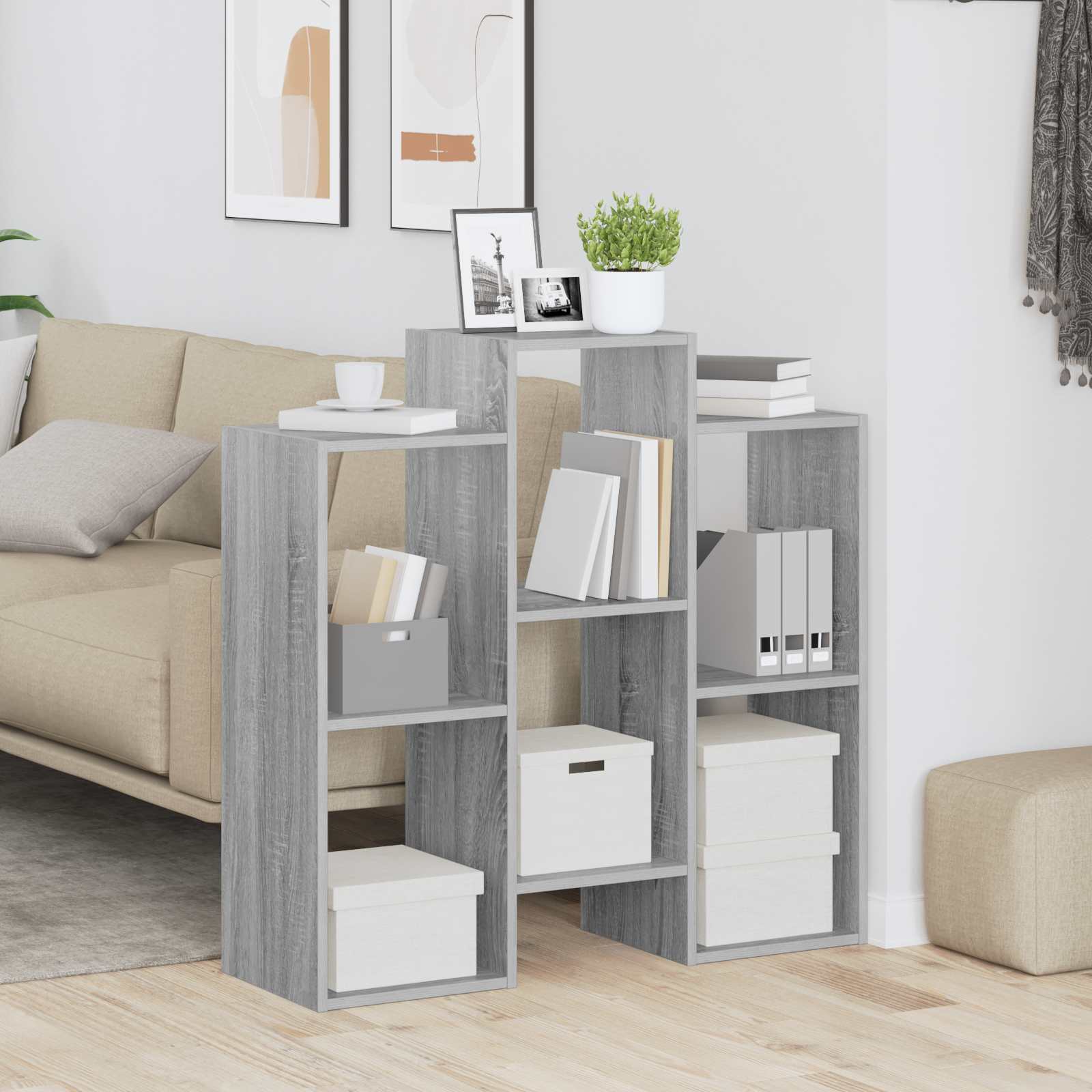 Dressoir Grijs Sonoma 90 x 30 x 90 cm is nu te koop bij PeponiXL, paradijselijk wonen!