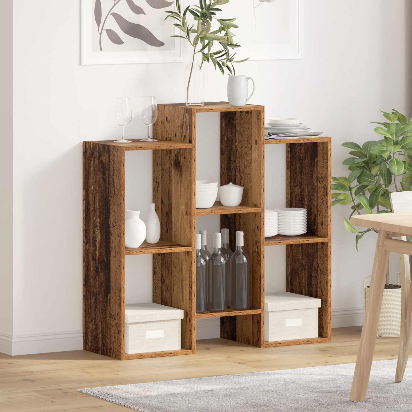 Dressoir Oudhout 90 x 30 x 90 cm is nu te koop bij PeponiXL, paradijselijk wonen!