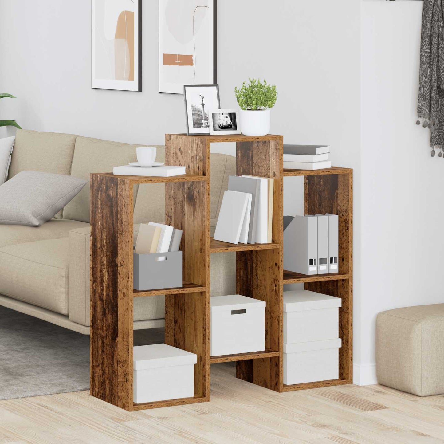 Dressoir Oudhout 90 x 30 x 90 cm is nu te koop bij PeponiXL, paradijselijk wonen!