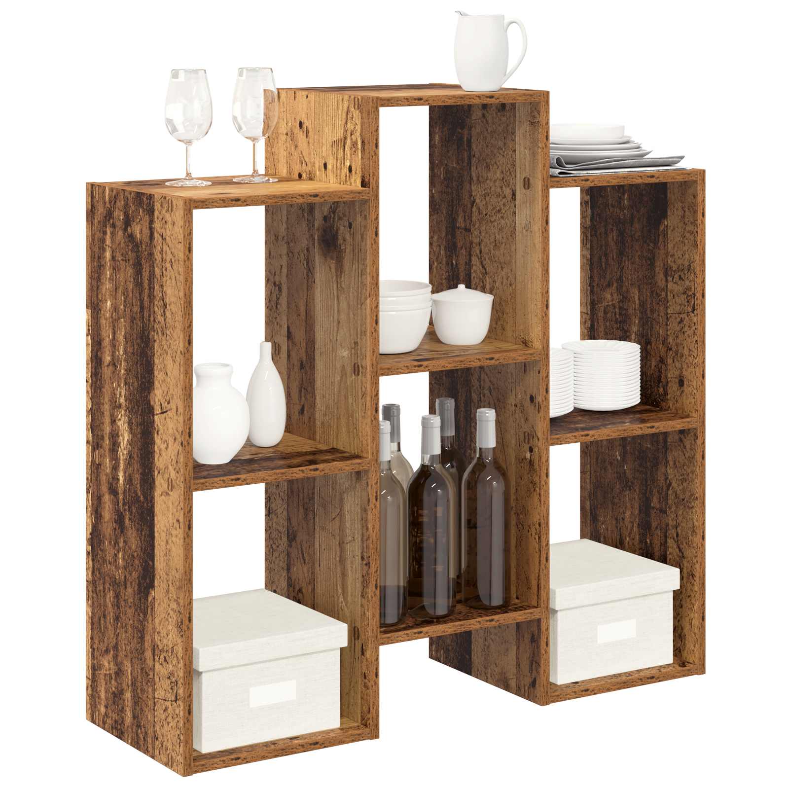 Dressoir Oudhout 90 x 30 x 90 cm is nu te koop bij PeponiXL, paradijselijk wonen!