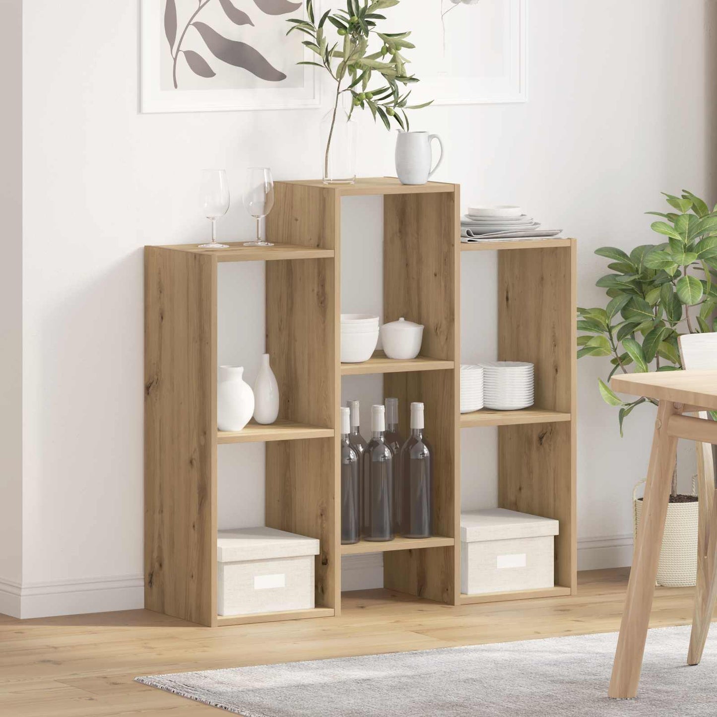 Dressoir Artisan Eiken 90 x 30 x 90 cm is nu te koop bij PeponiXL, paradijselijk wonen!