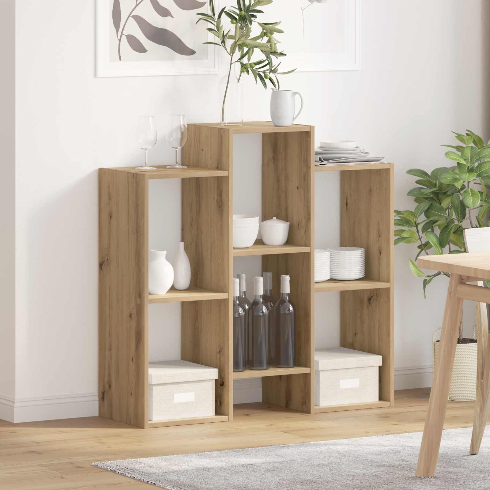 Dressoir Artisan Eiken 90 x 30 x 90 cm is nu te koop bij PeponiXL, paradijselijk wonen!