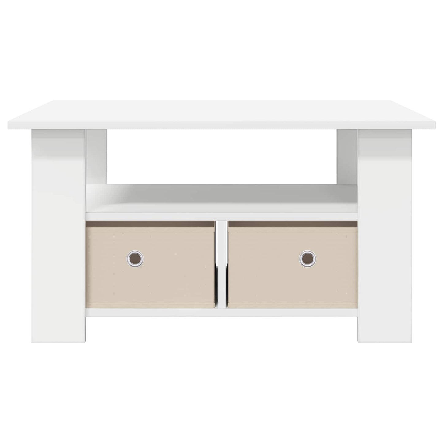 Salontafel met lade Wit 77 x 55 x 42 cm Bewerkt hout is nu te koop bij PeponiXL, paradijselijk wonen!
