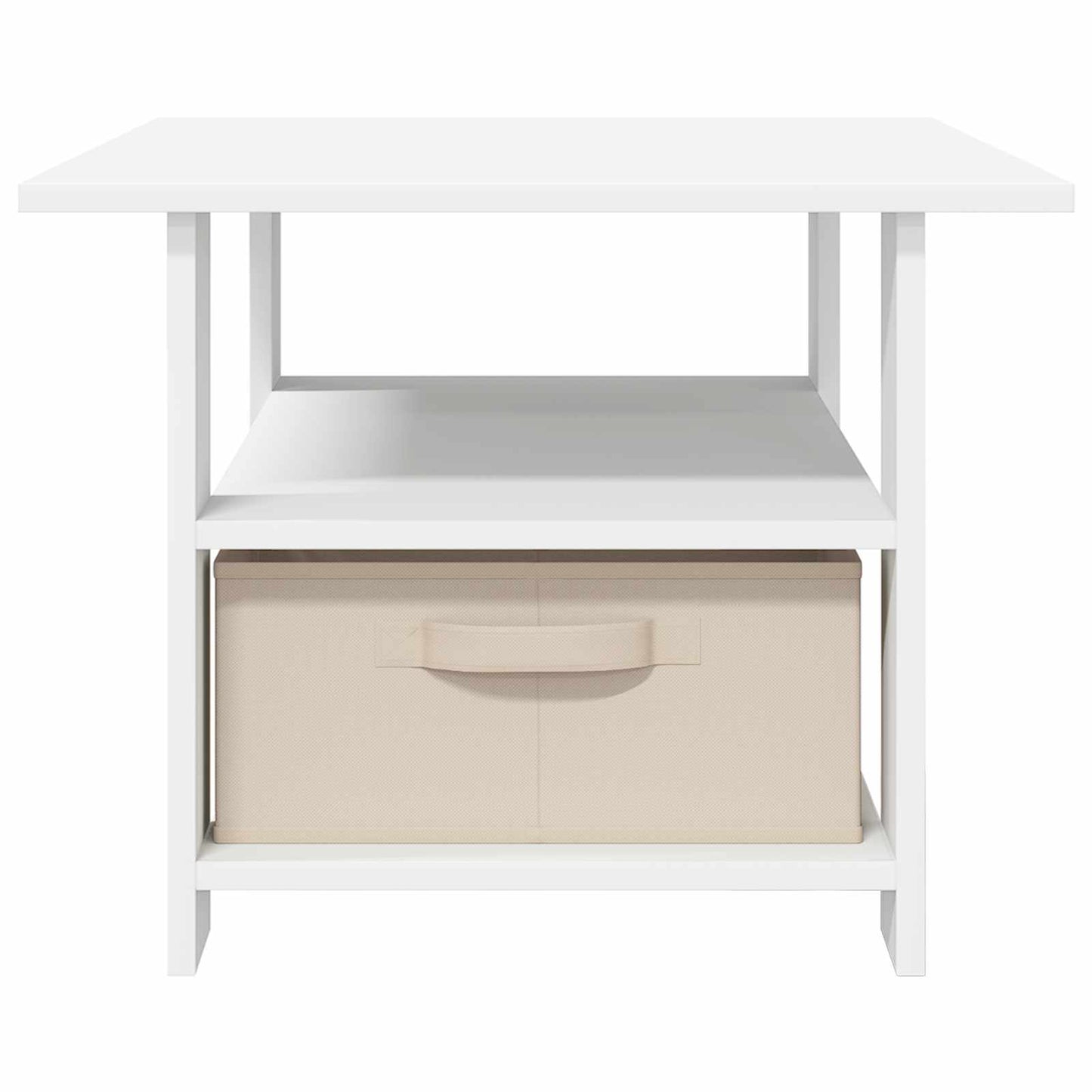 Salontafel met lade Wit 77 x 55 x 42 cm Bewerkt hout is nu te koop bij PeponiXL, paradijselijk wonen!
