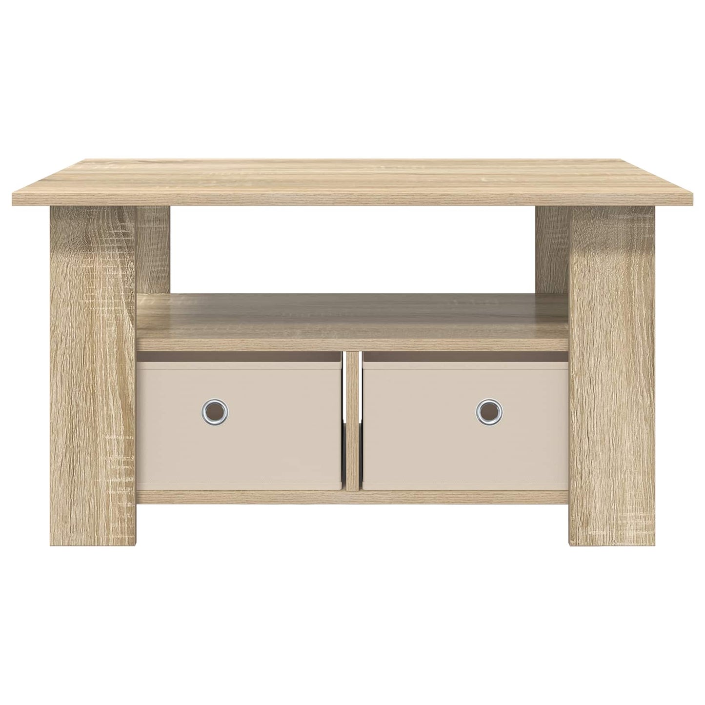 Salontafel met lade Sonoma Eiken 77 x 55 x 42 cm Bewerkt hout is nu te koop bij PeponiXL, paradijselijk wonen!