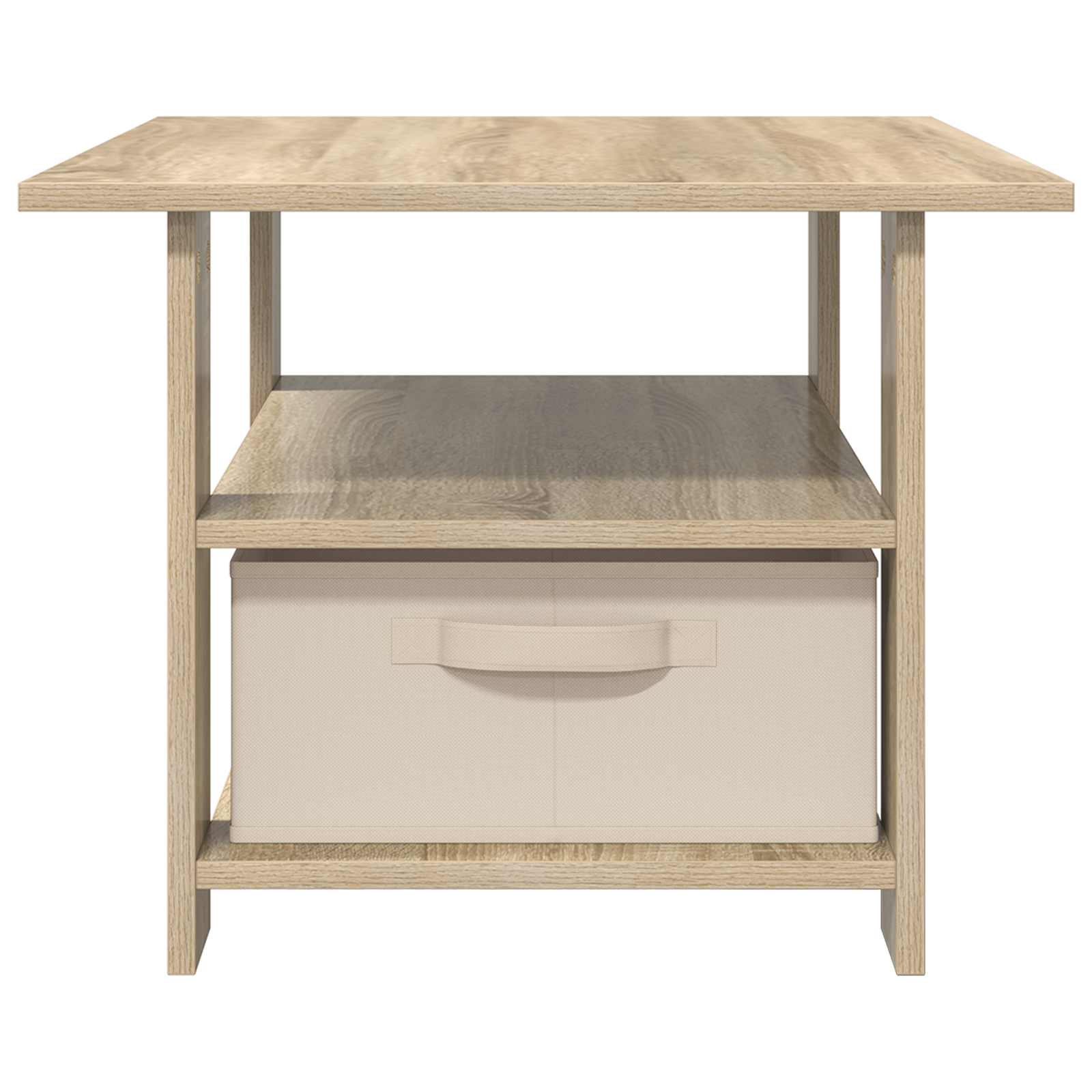 Salontafel met lade Sonoma Eiken 77 x 55 x 42 cm Bewerkt hout is nu te koop bij PeponiXL, paradijselijk wonen!