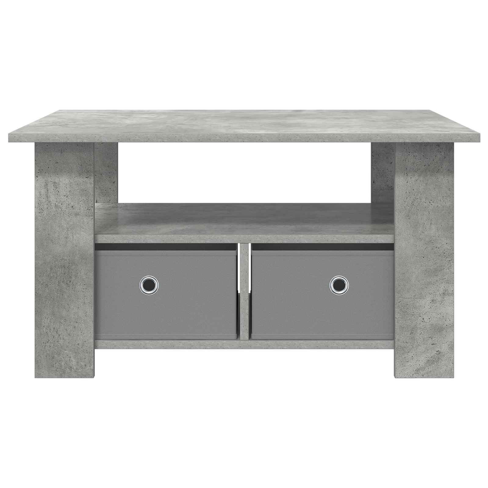 Salontafel met lade Beton Grijs 77 x 55 x 42 cm Bewerkt hout is nu te koop bij PeponiXL, paradijselijk wonen!