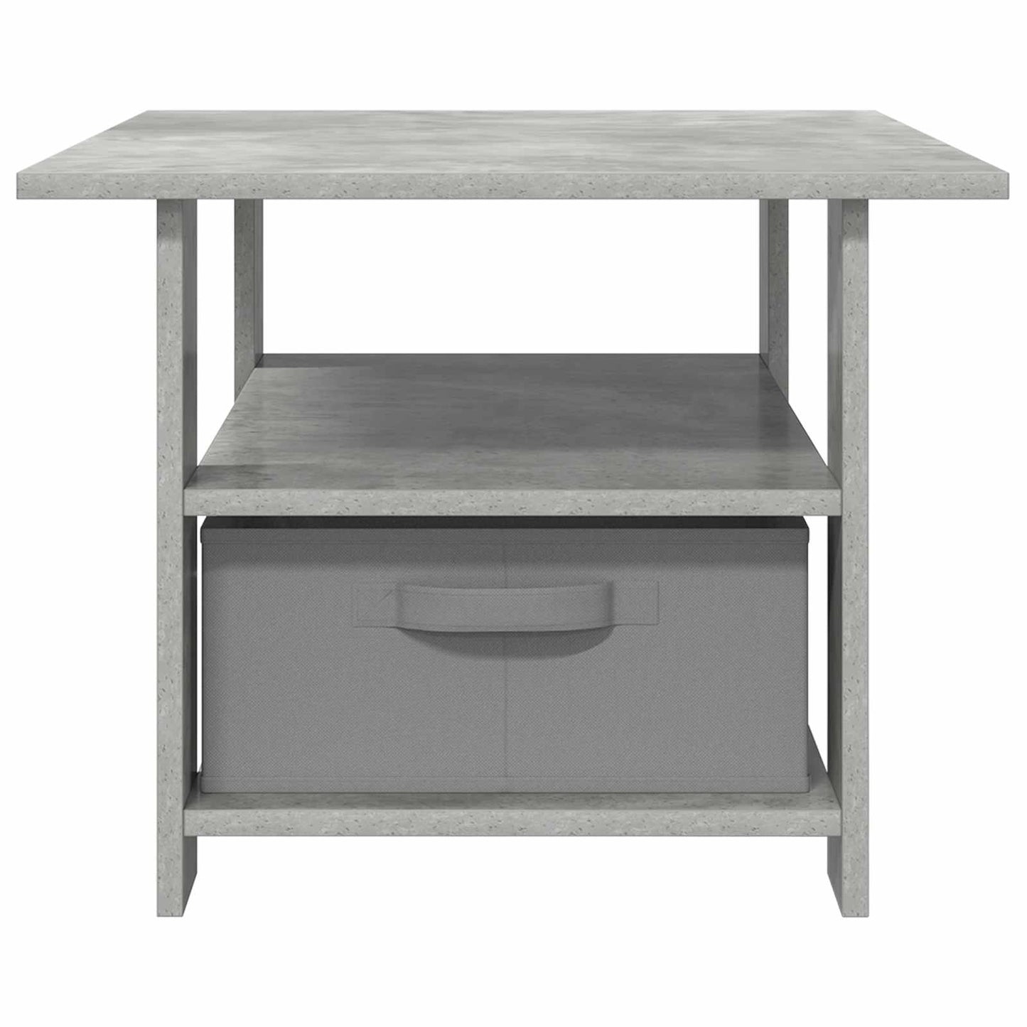 Salontafel met lade Beton Grijs 77 x 55 x 42 cm Bewerkt hout is nu te koop bij PeponiXL, paradijselijk wonen!