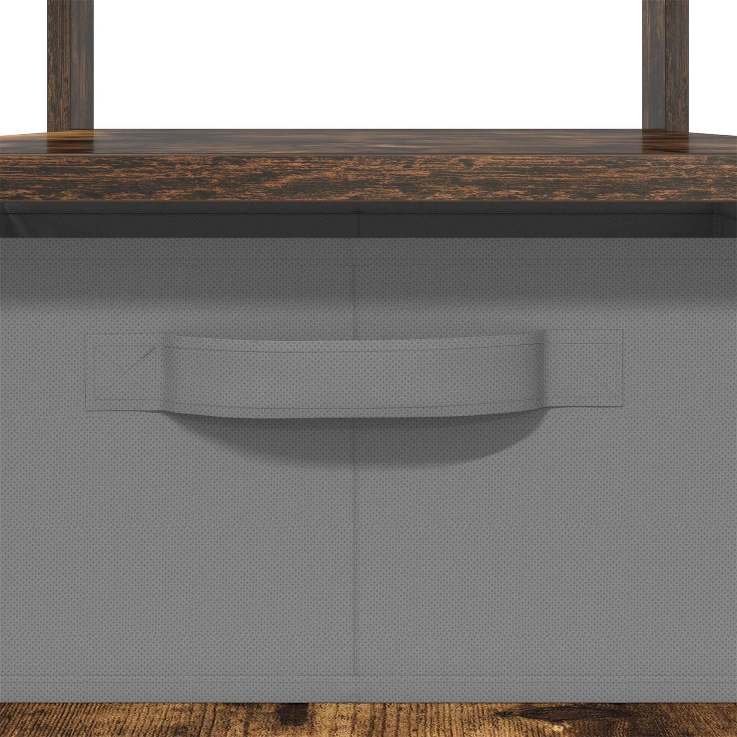 Salontafel met lade Gerookt eiken 77 x 55 x 42 cm Bewerkt hout is nu te koop bij PeponiXL, paradijselijk wonen!