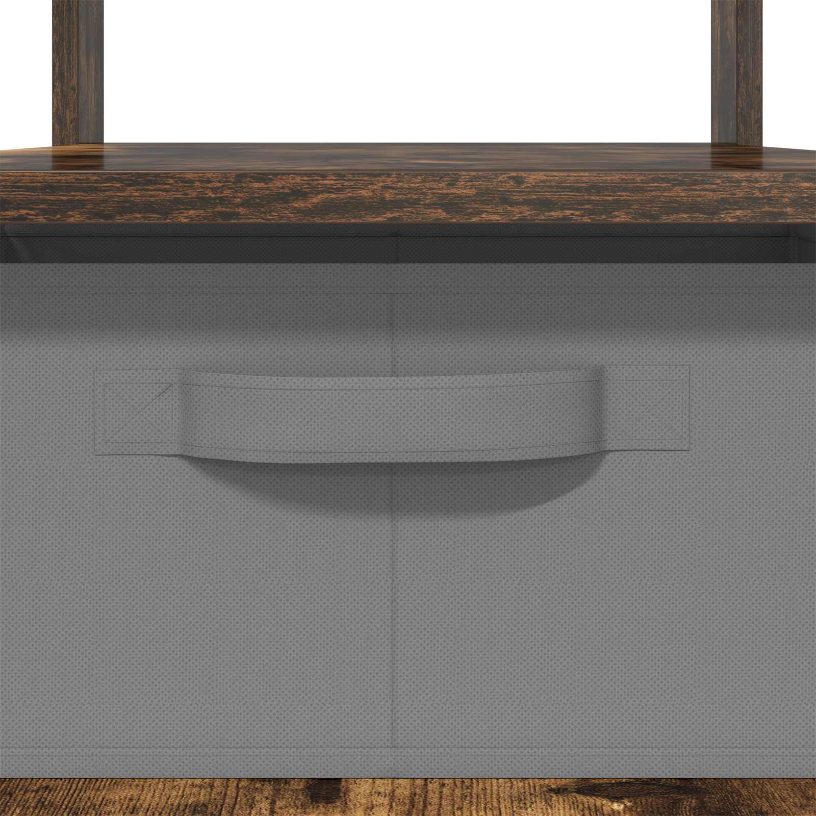 Salontafel met lade Gerookt eiken 77 x 55 x 42 cm Bewerkt hout is nu te koop bij PeponiXL, paradijselijk wonen!