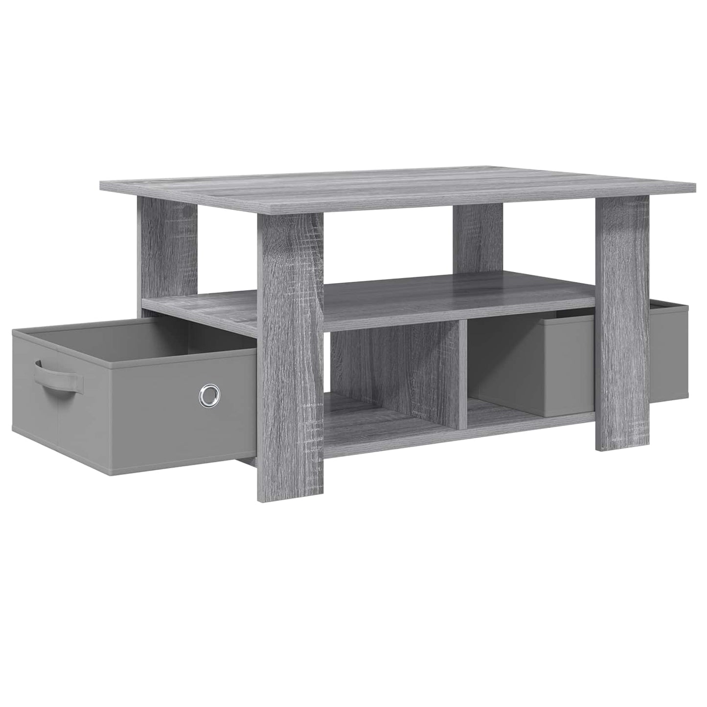 Salontafel met lade Grijs Sonoma 77 x 55 x 42 cm Bewerkt hout is nu te koop bij PeponiXL, paradijselijk wonen!