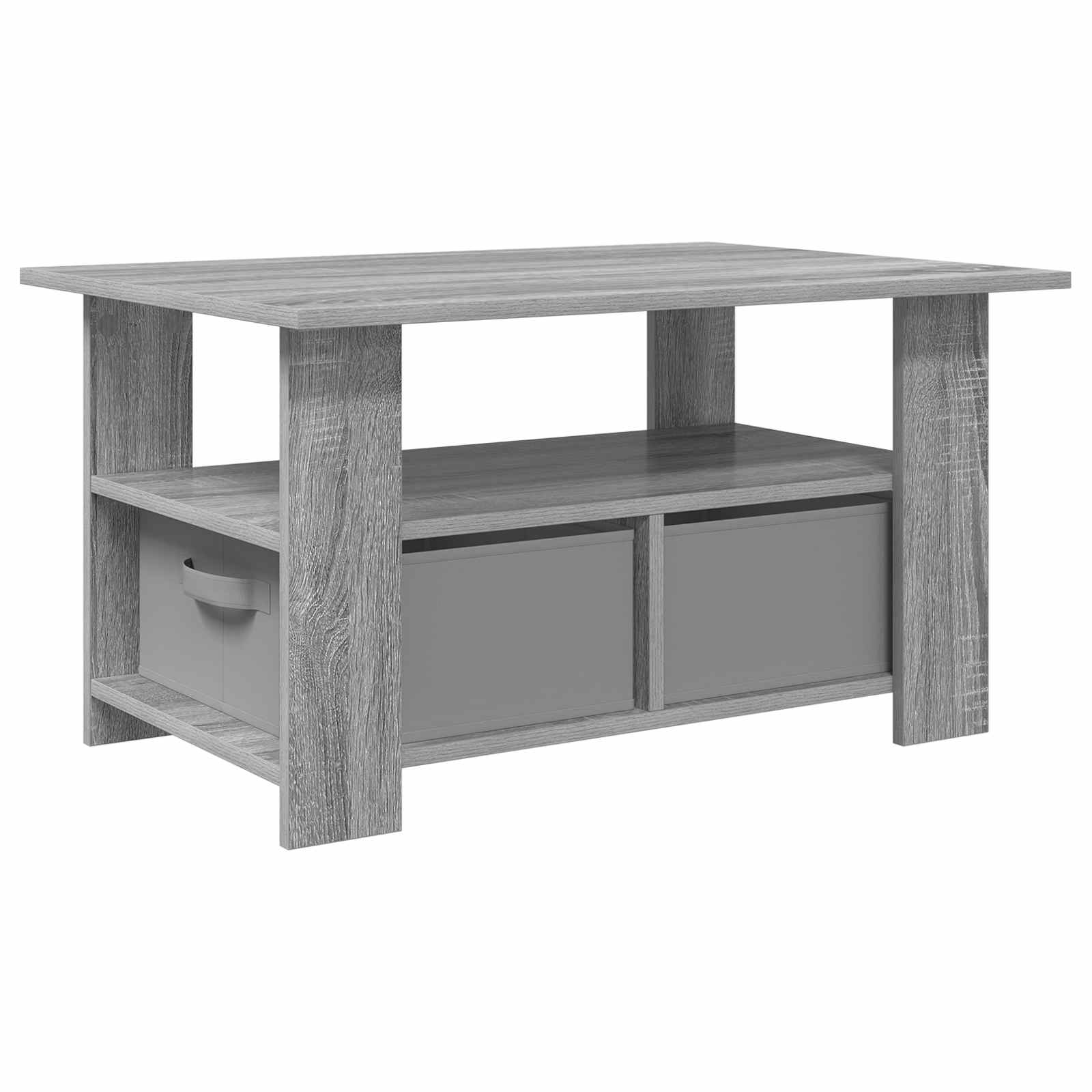 Salontafel met lade Grijs Sonoma 77 x 55 x 42 cm Bewerkt hout is nu te koop bij PeponiXL, paradijselijk wonen!