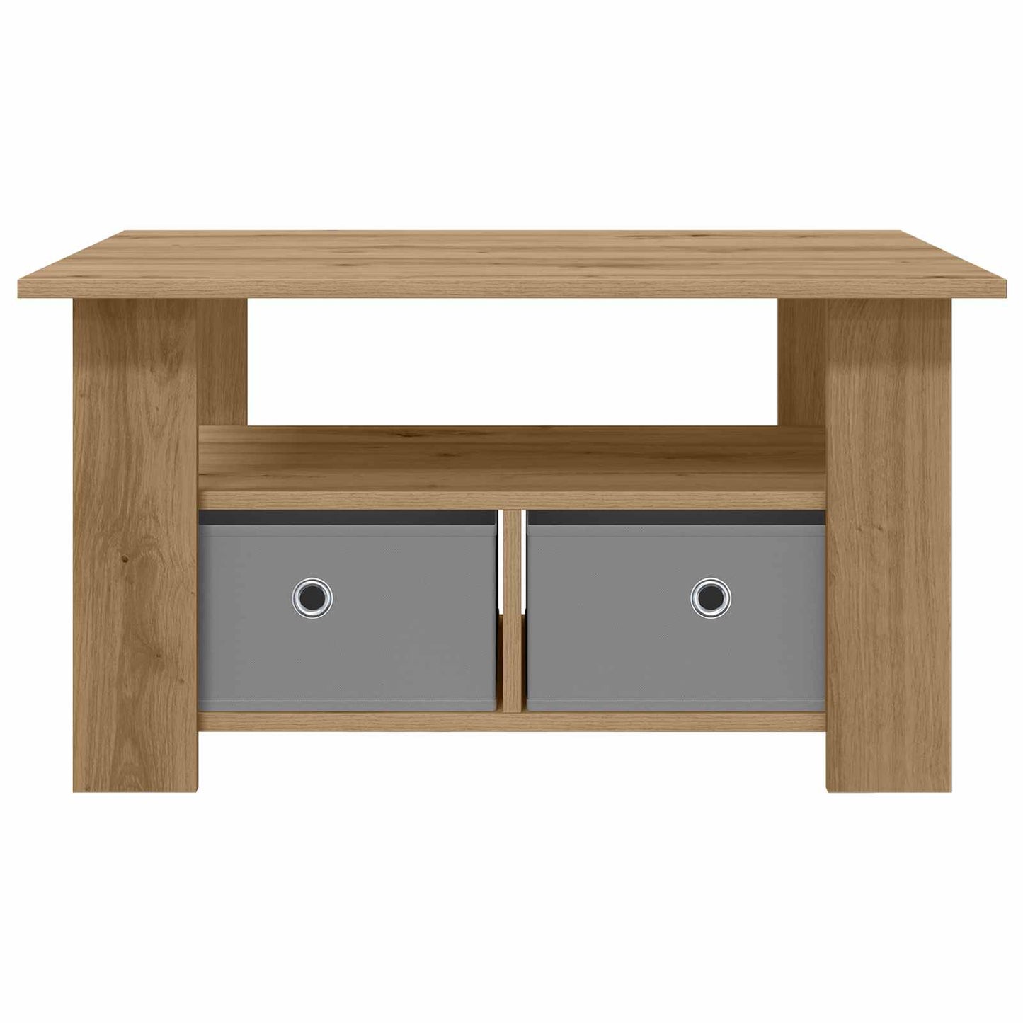 Salontafel met lade Artisan Eiken 77 x 55 x 42 cm Bewerkt hout is nu te koop bij PeponiXL, paradijselijk wonen!