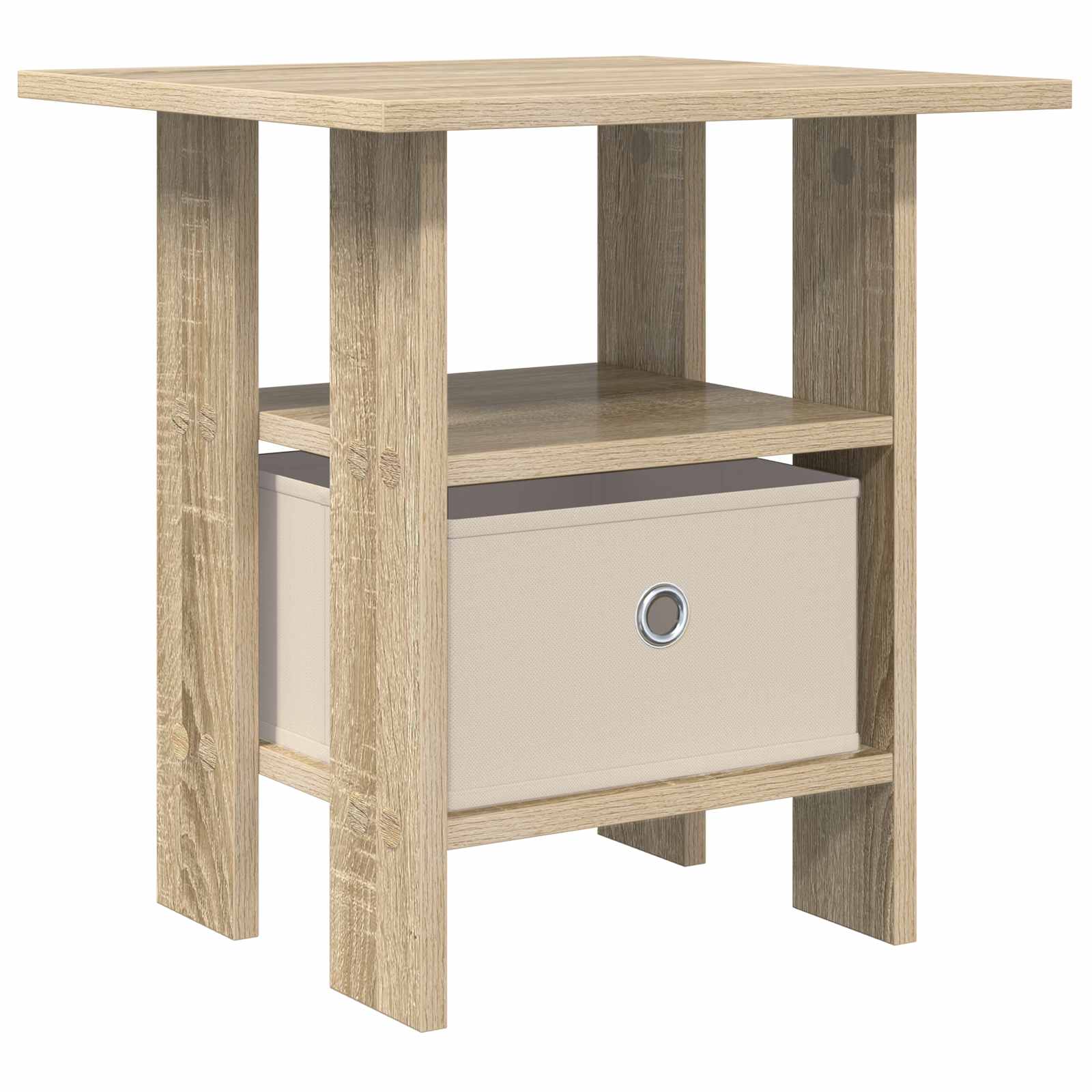 Nachtkastje met lade Sonoma Eiken 41 x 40 x 45 cm Bewerkt hout is nu te koop bij PeponiXL, paradijselijk wonen!