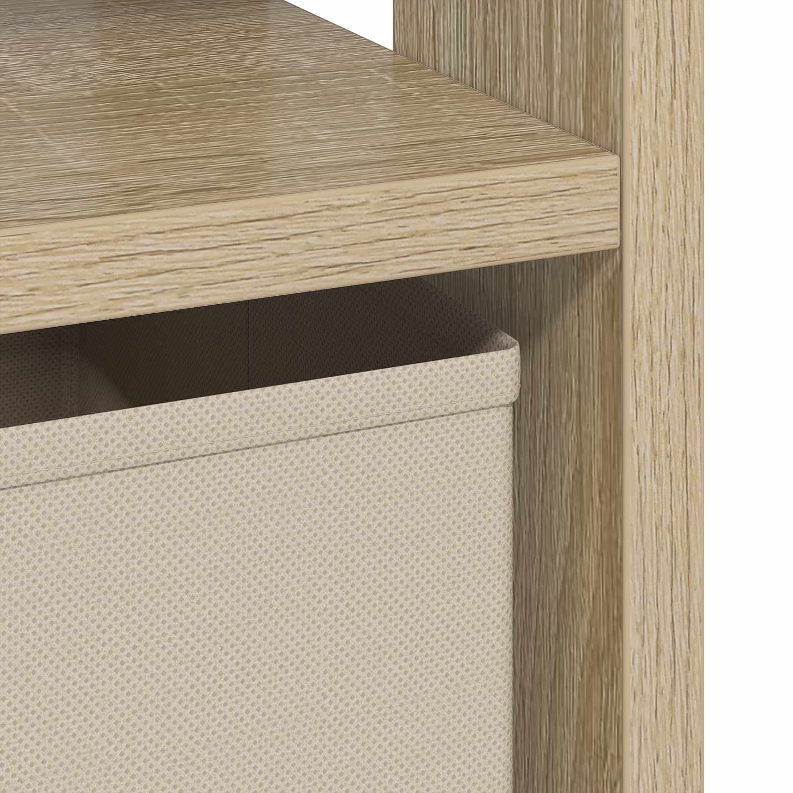 Nachtkastje 2 pcs Sonoma Eiken 41 x 40 x 45 cm Bewerkt hout is nu te koop bij PeponiXL, paradijselijk wonen!