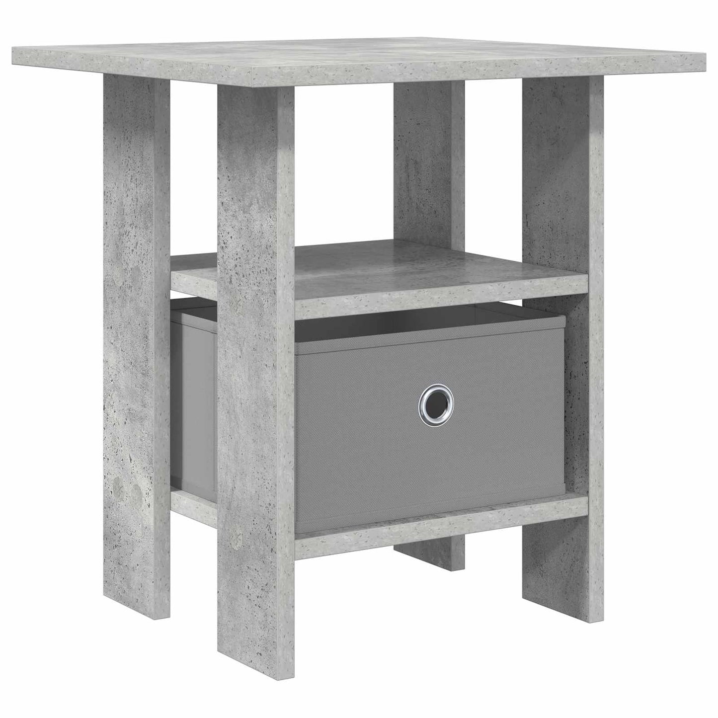 Nachtkastje met lade Beton Grijs 41 x 40 x 45 cm Bewerkt hout is nu te koop bij PeponiXL, paradijselijk wonen!