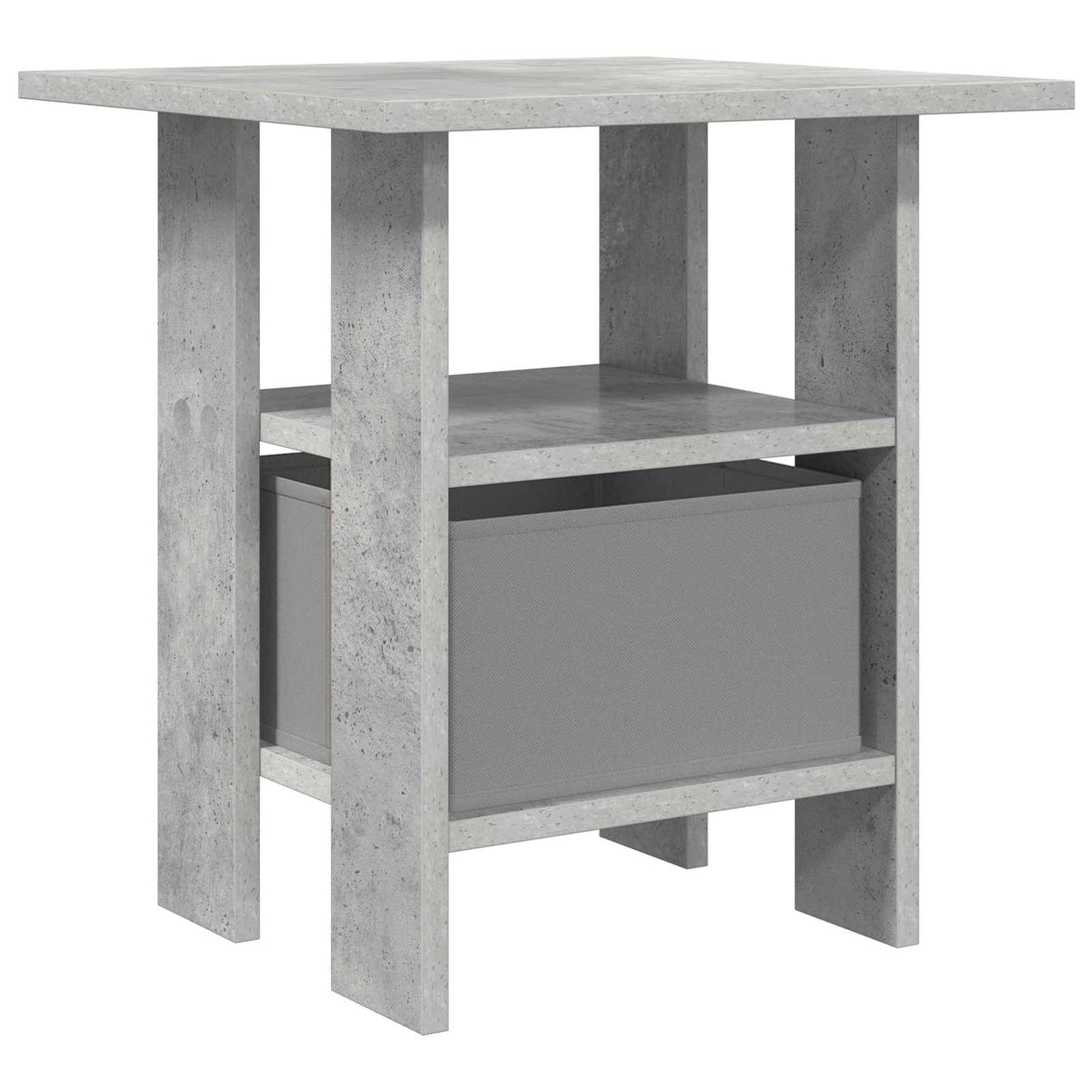 Nachtkastje met lade Beton Grijs 41 x 40 x 45 cm Bewerkt hout is nu te koop bij PeponiXL, paradijselijk wonen!