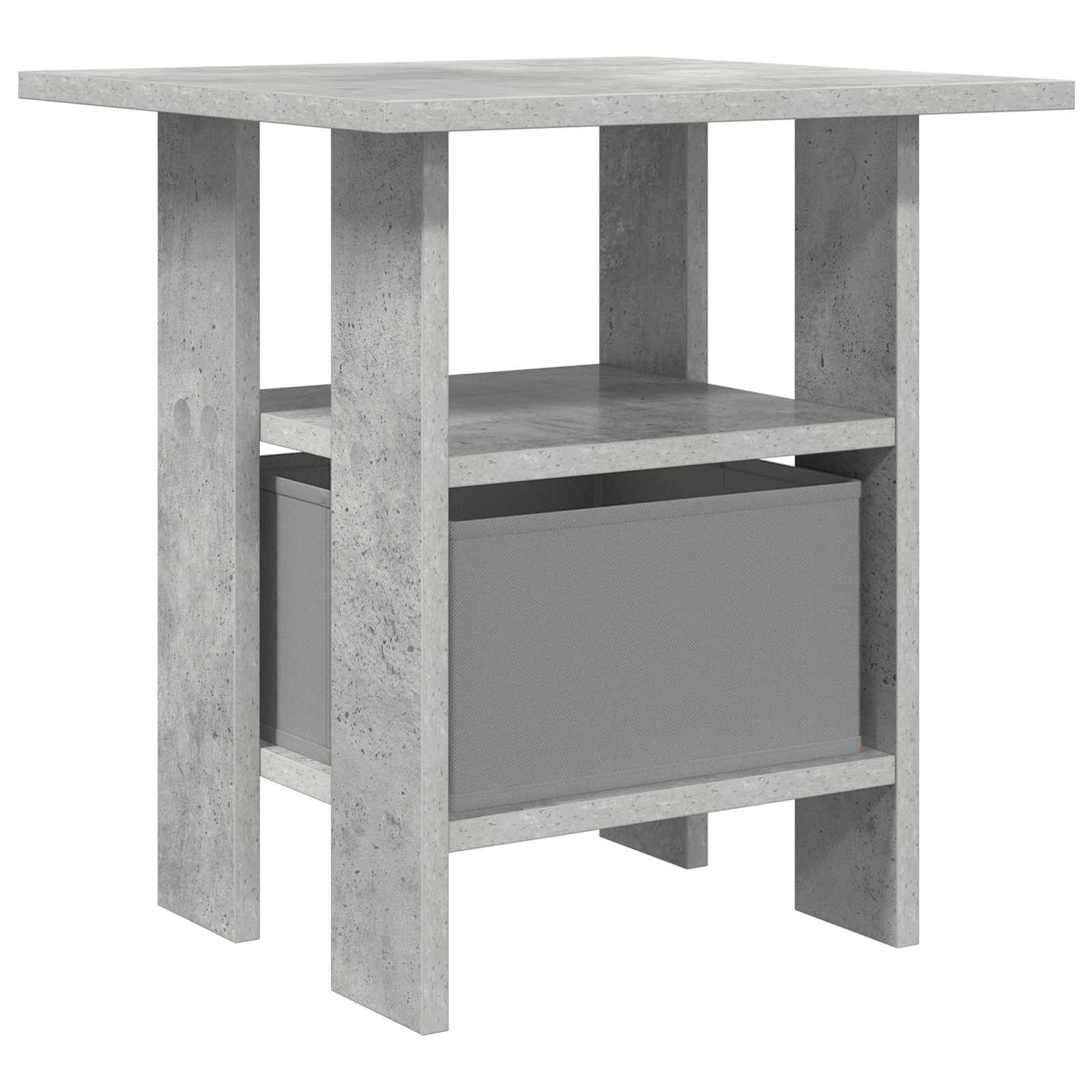 Nachtkastje met lade Beton Grijs 41 x 40 x 45 cm Bewerkt hout is nu te koop bij PeponiXL, paradijselijk wonen!