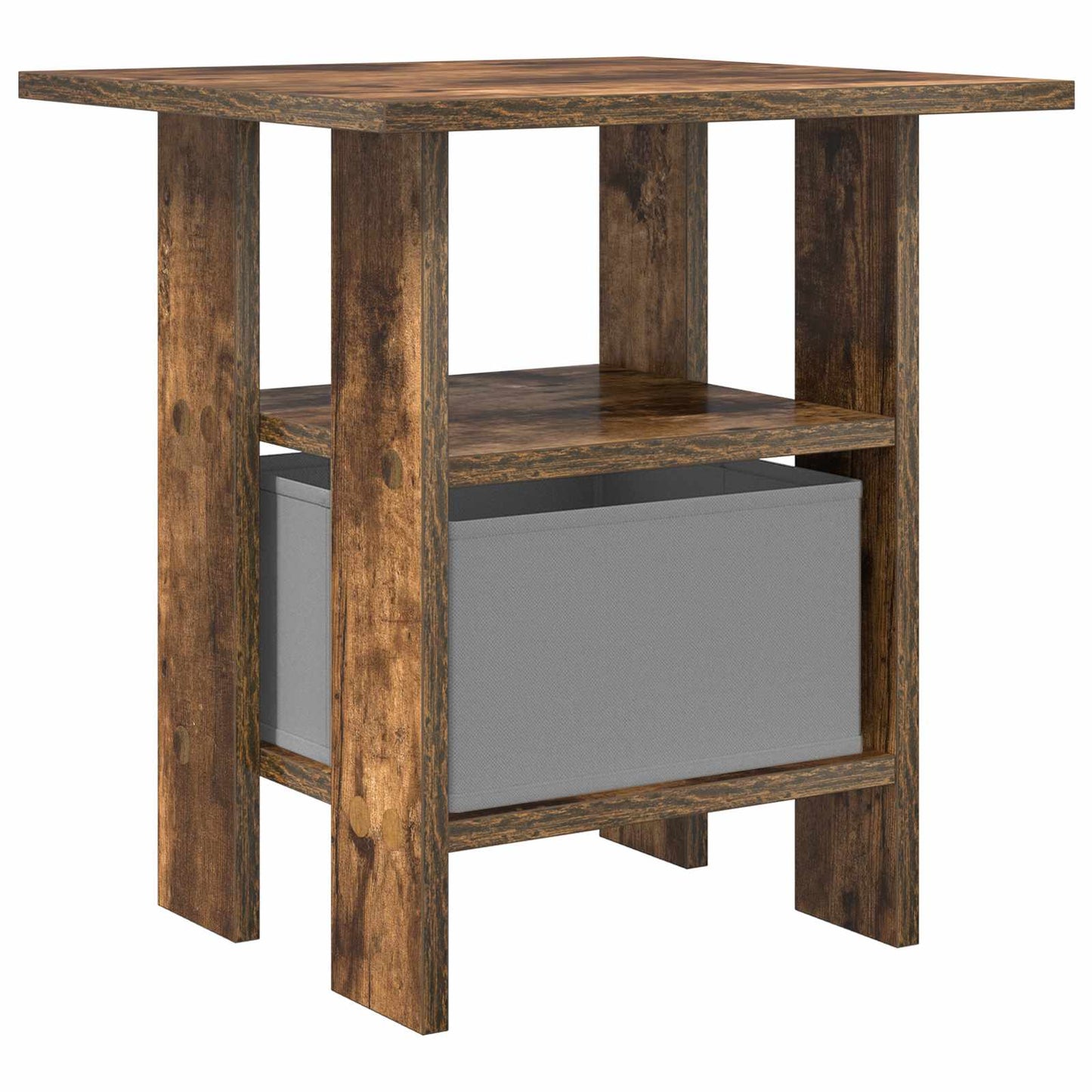 Nachtkastje 2 pcs Gerookt eiken 41 x 40 x 45 cm Bewerkt hout is nu te koop bij PeponiXL, paradijselijk wonen!
