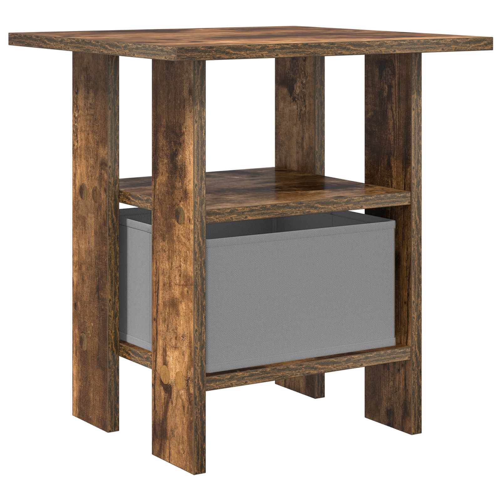 Nachtkastje 2 pcs Gerookt eiken 41 x 40 x 45 cm Bewerkt hout is nu te koop bij PeponiXL, paradijselijk wonen!