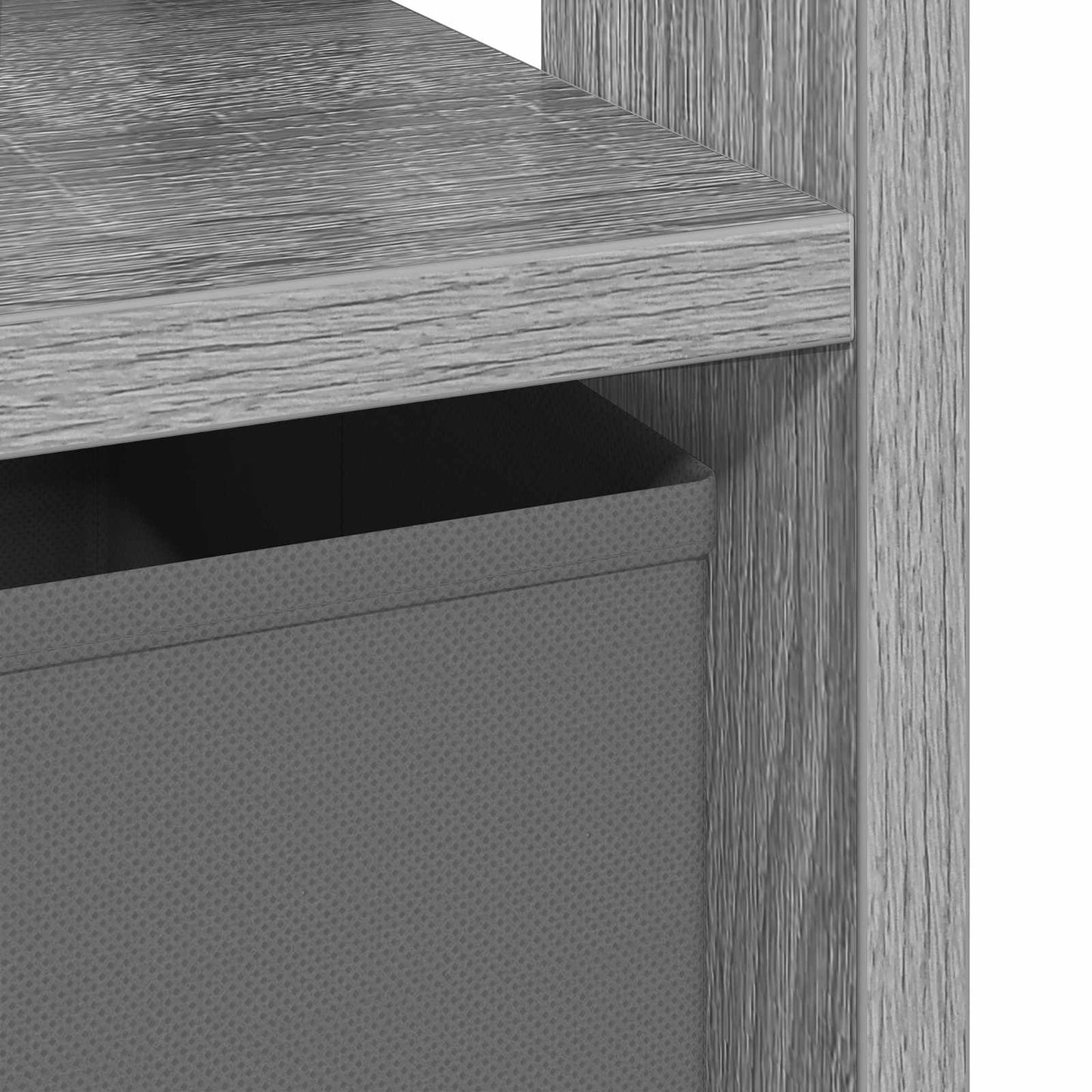 Nachtkastje 2 pcs Grijs Sonoma 41 x 40 x 45 cm Bewerkt hout is nu te koop bij PeponiXL, paradijselijk wonen!