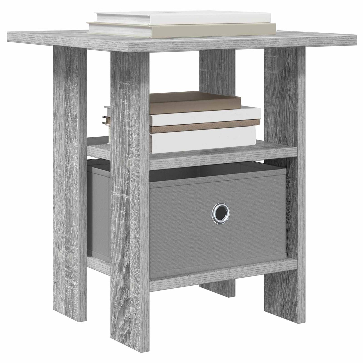 Nachtkastje 2 pcs Grijs Sonoma 41 x 40 x 45 cm Bewerkt hout is nu te koop bij PeponiXL, paradijselijk wonen!