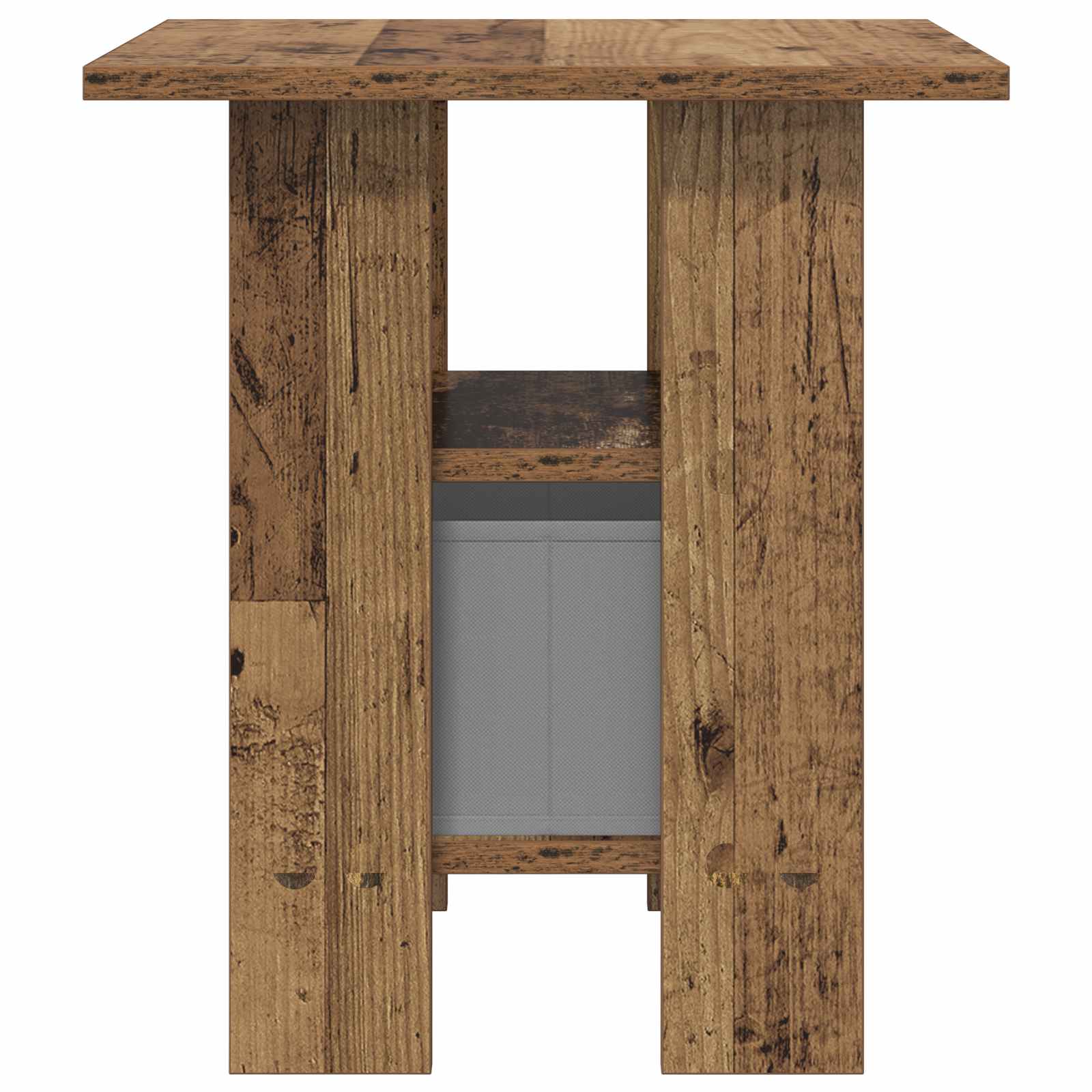 Nachtkastje met lade Oudhout 41 x 40 x 45 cm Bewerkt hout is nu te koop bij PeponiXL, paradijselijk wonen!