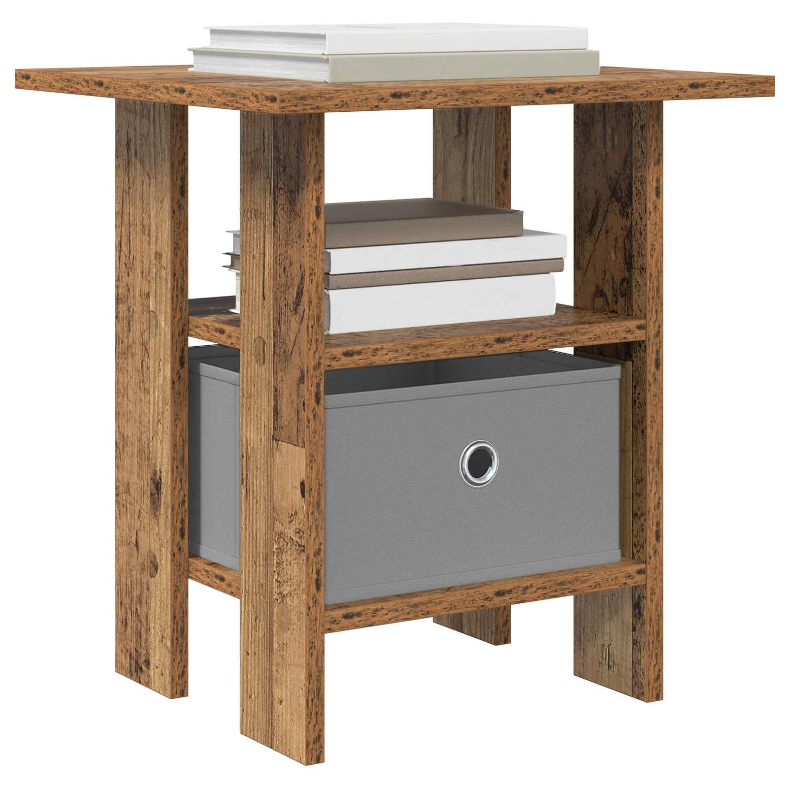 Nachtkastje met lade 2 pcs Oudhout 41 x 40 x 45 cm Bewerkt hout is nu te koop bij PeponiXL, paradijselijk wonen!
