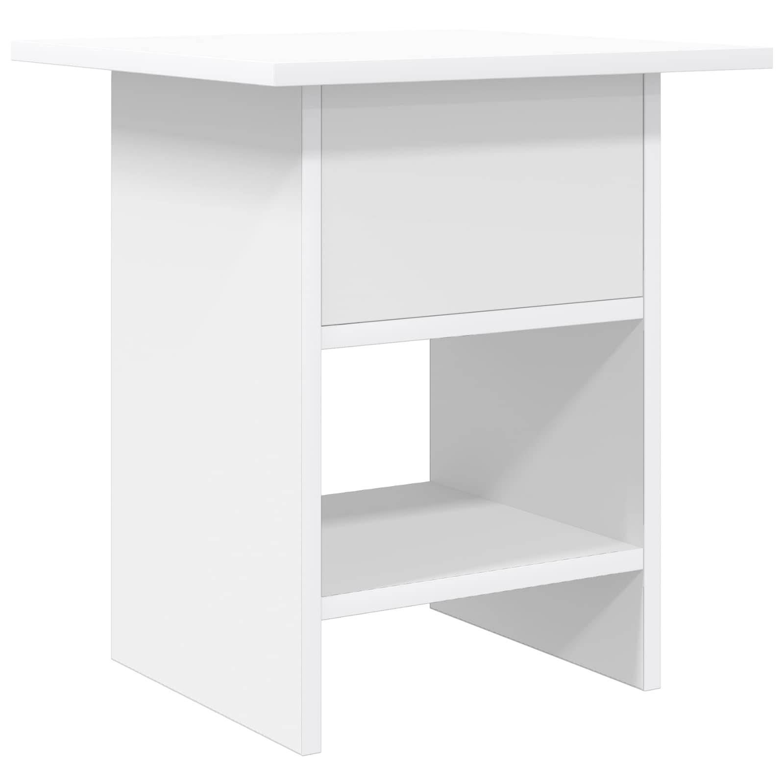 Nachtkastje met lade 2 pcs Wit 41 x 40 x 45 cm Bewerkt hout is nu te koop bij PeponiXL, paradijselijk wonen!